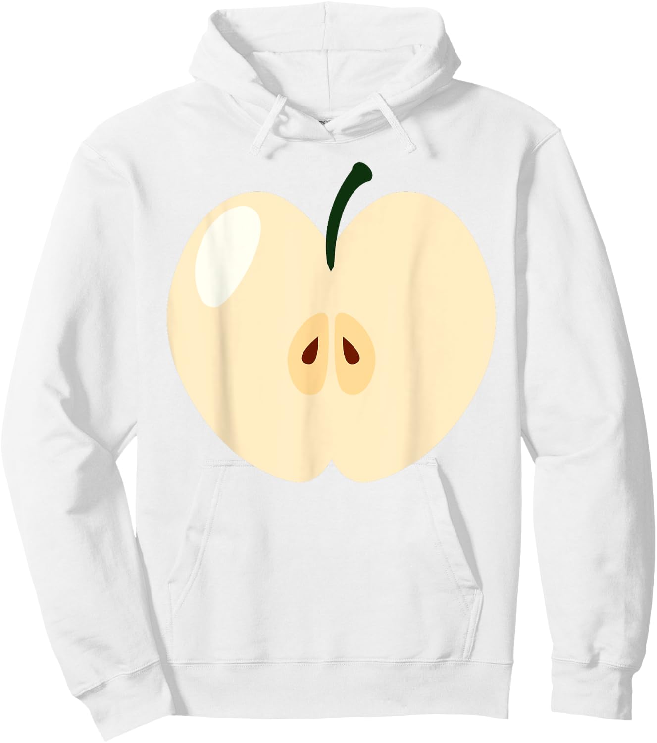 Green Apple Easy Funny Matching Halloween Costume Men Women Hoodie - Hoodie | White