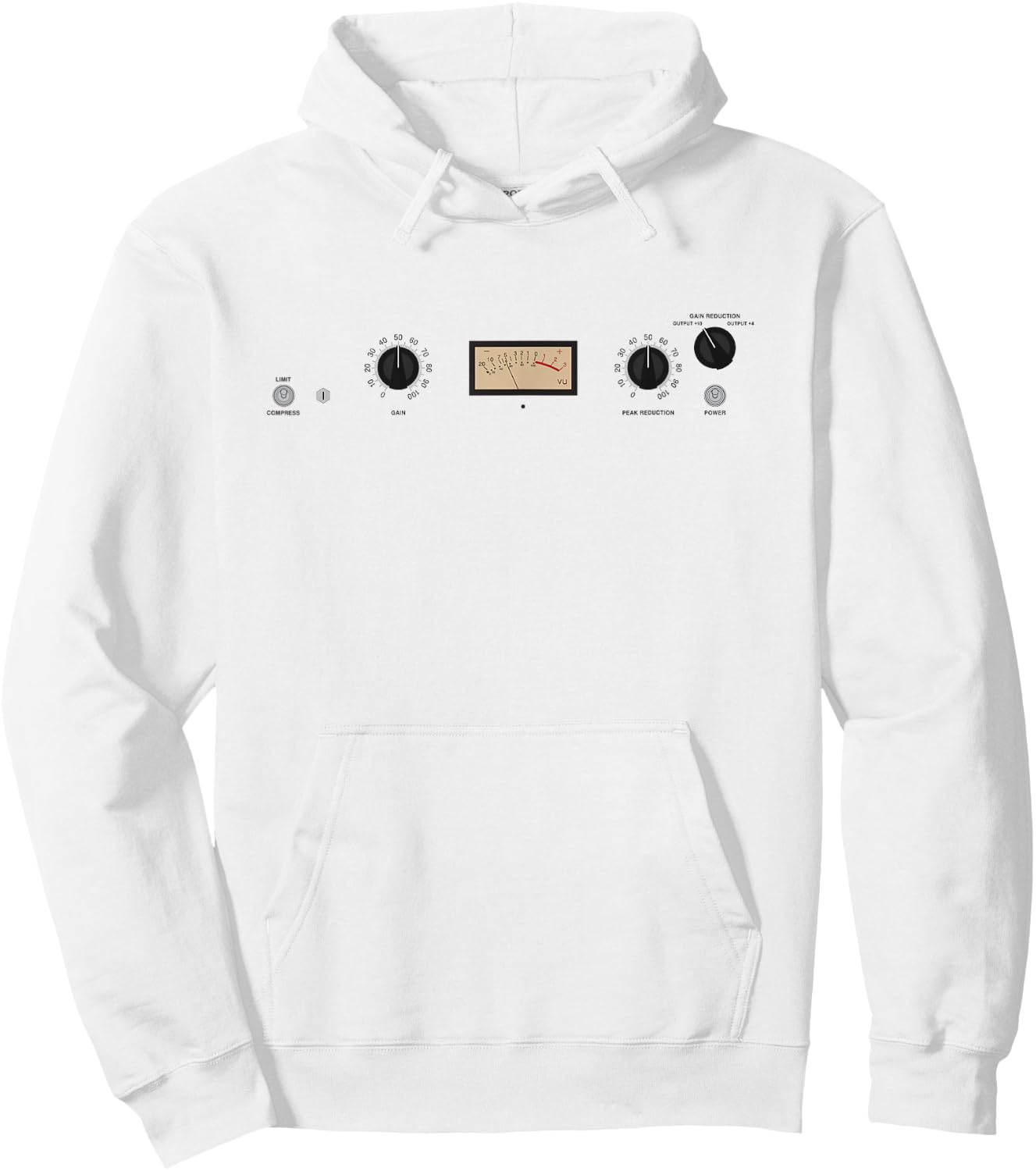 LA-2A Optical Compressor Leveling Amplifier Studio Rack Gear Hoodie - Hoodie | White