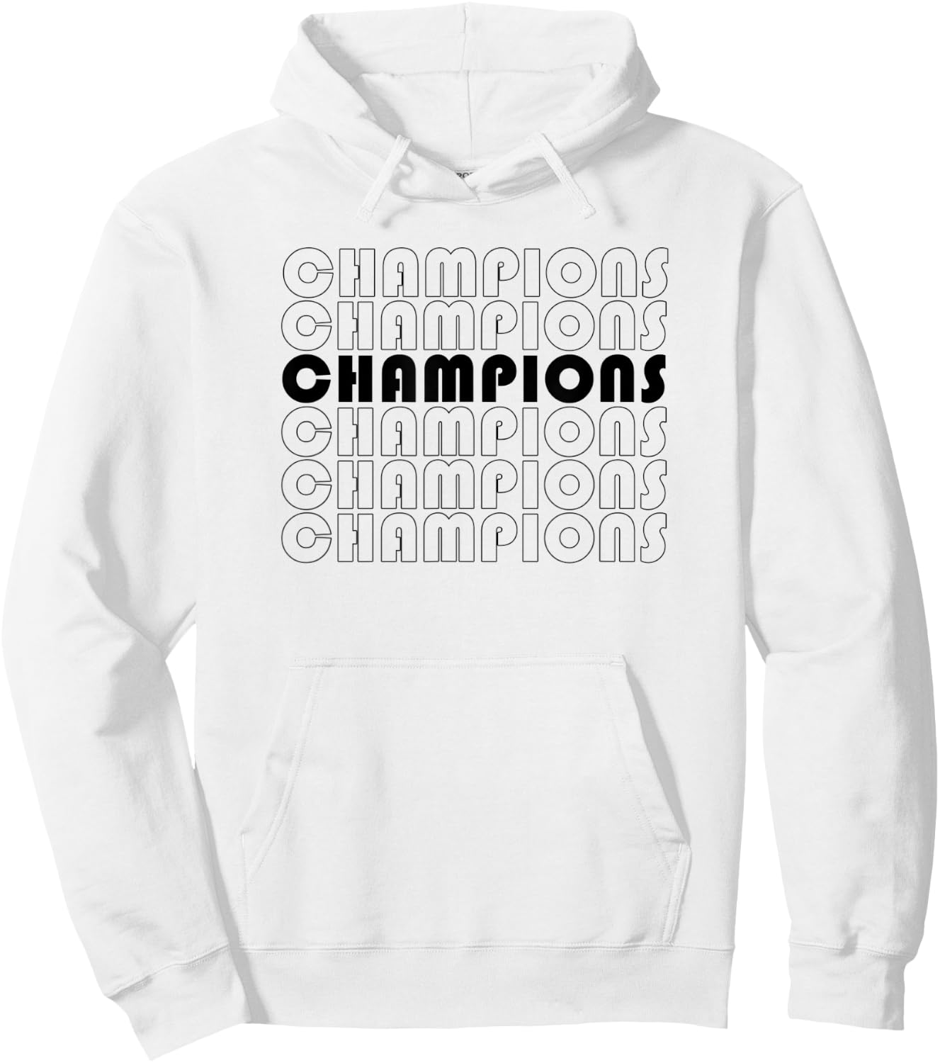 Champions Of Your Sport Team Championship Winners Hoodie - Hoodie | White