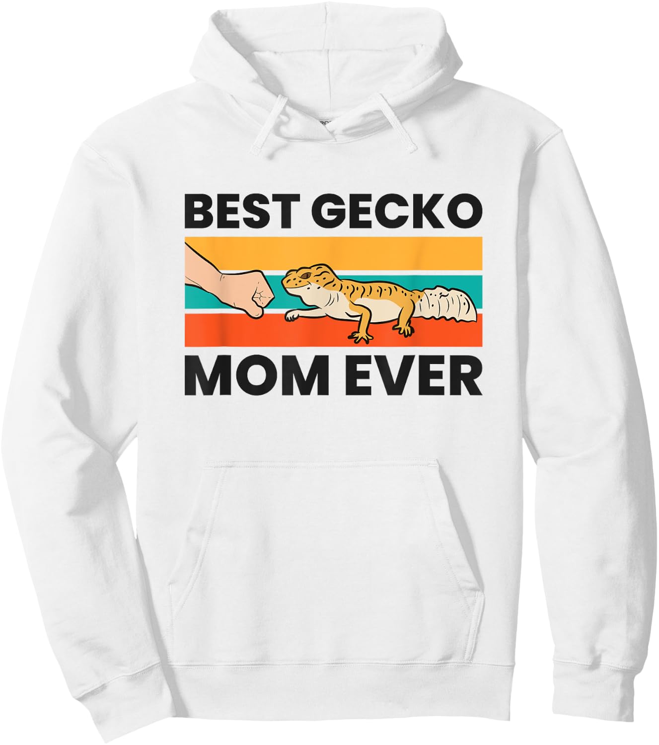 Best Gecko Mom Ever Lizard Leopard Gecko Hoodie - Hoodie | White
