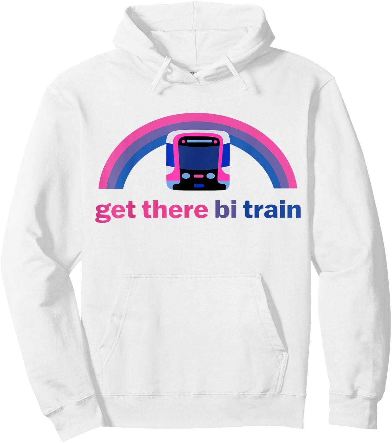 Get There Bi Train Hoodie - Hoodie | White