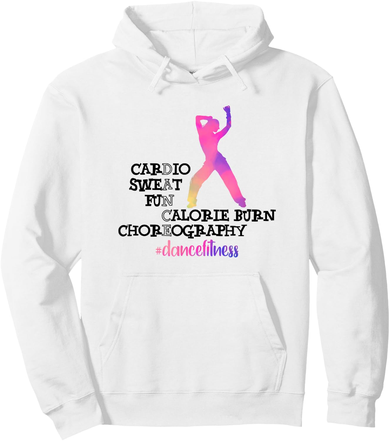 Calorie Burn Choreography Dance Fitness Instructor Exercise Hoodie - Hoodie | White