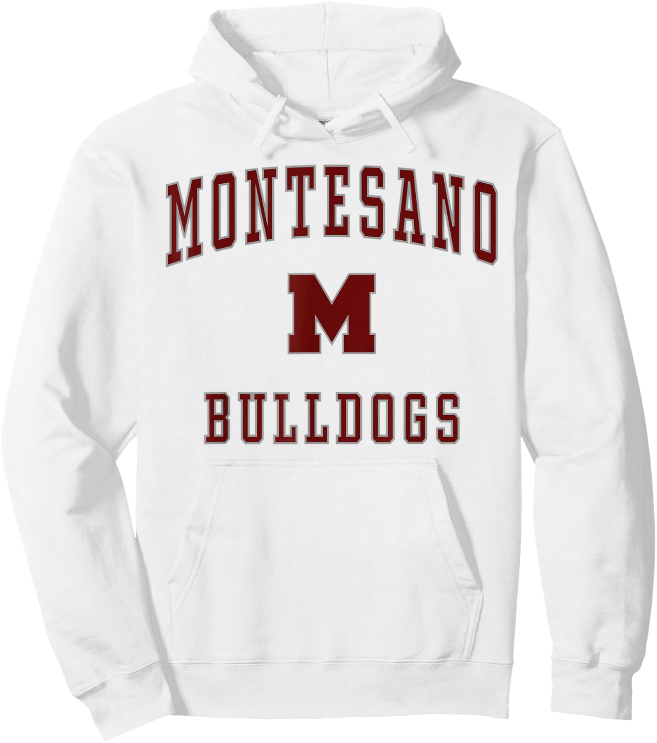 Montesano High School Bulldogs Hoodie - Hoodie | White
