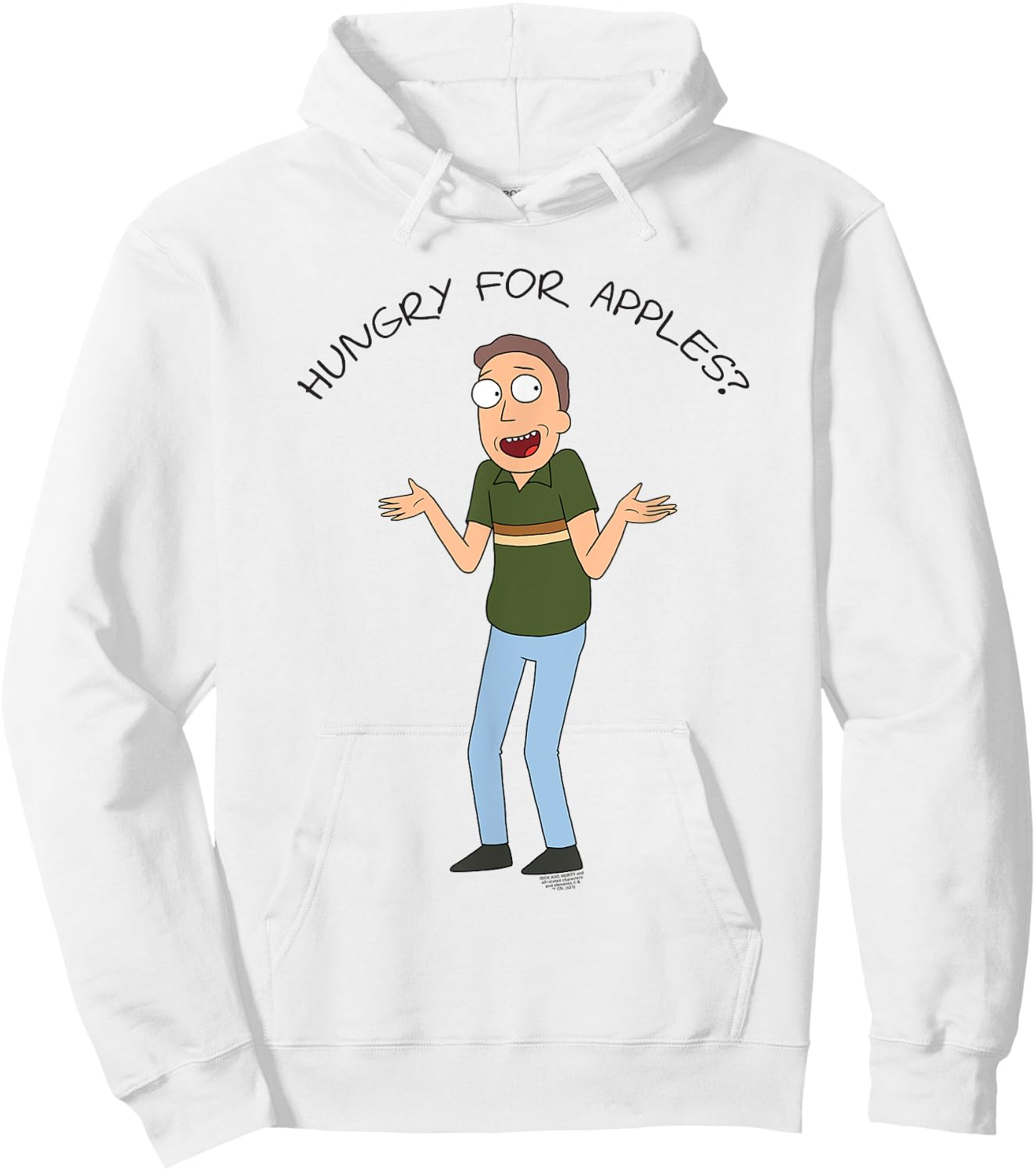 Rick and Morty Hungry For Apples Hoodie - Hoodie | White