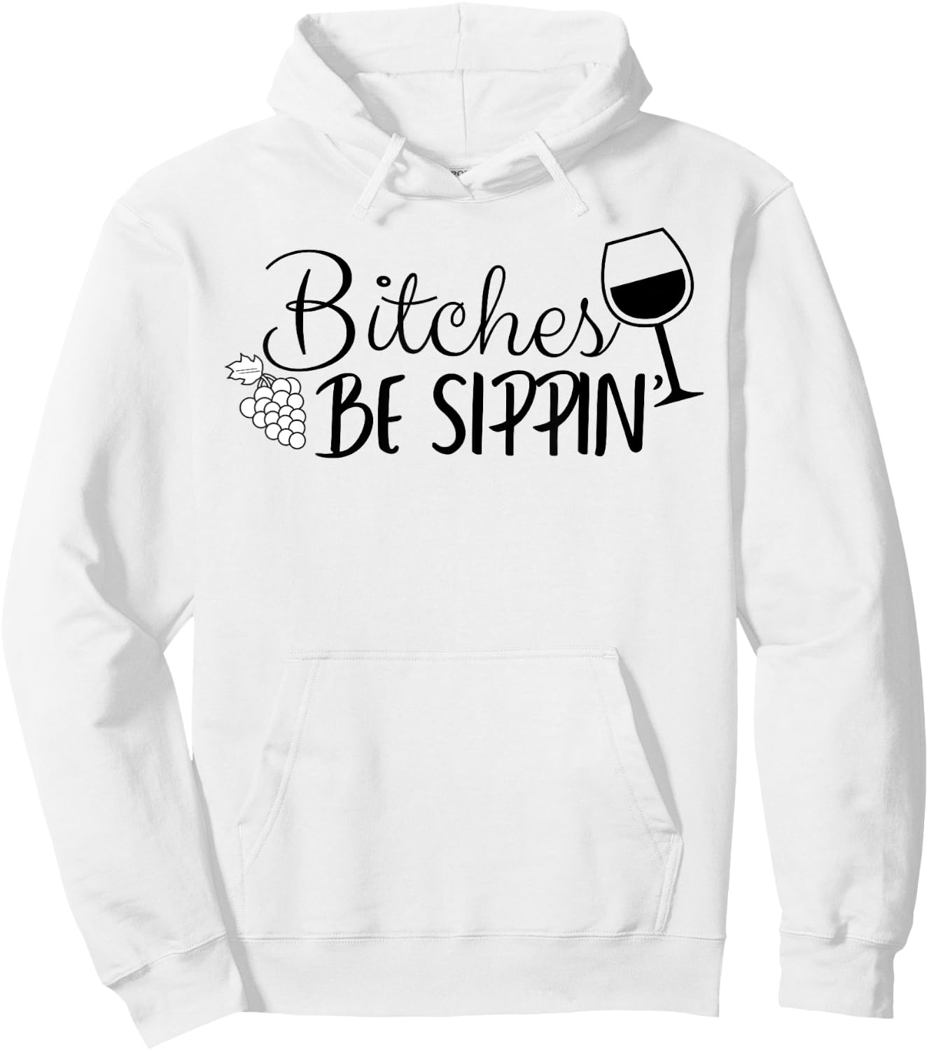 Bitches Be Sippin Hoodie - Hoodie | White