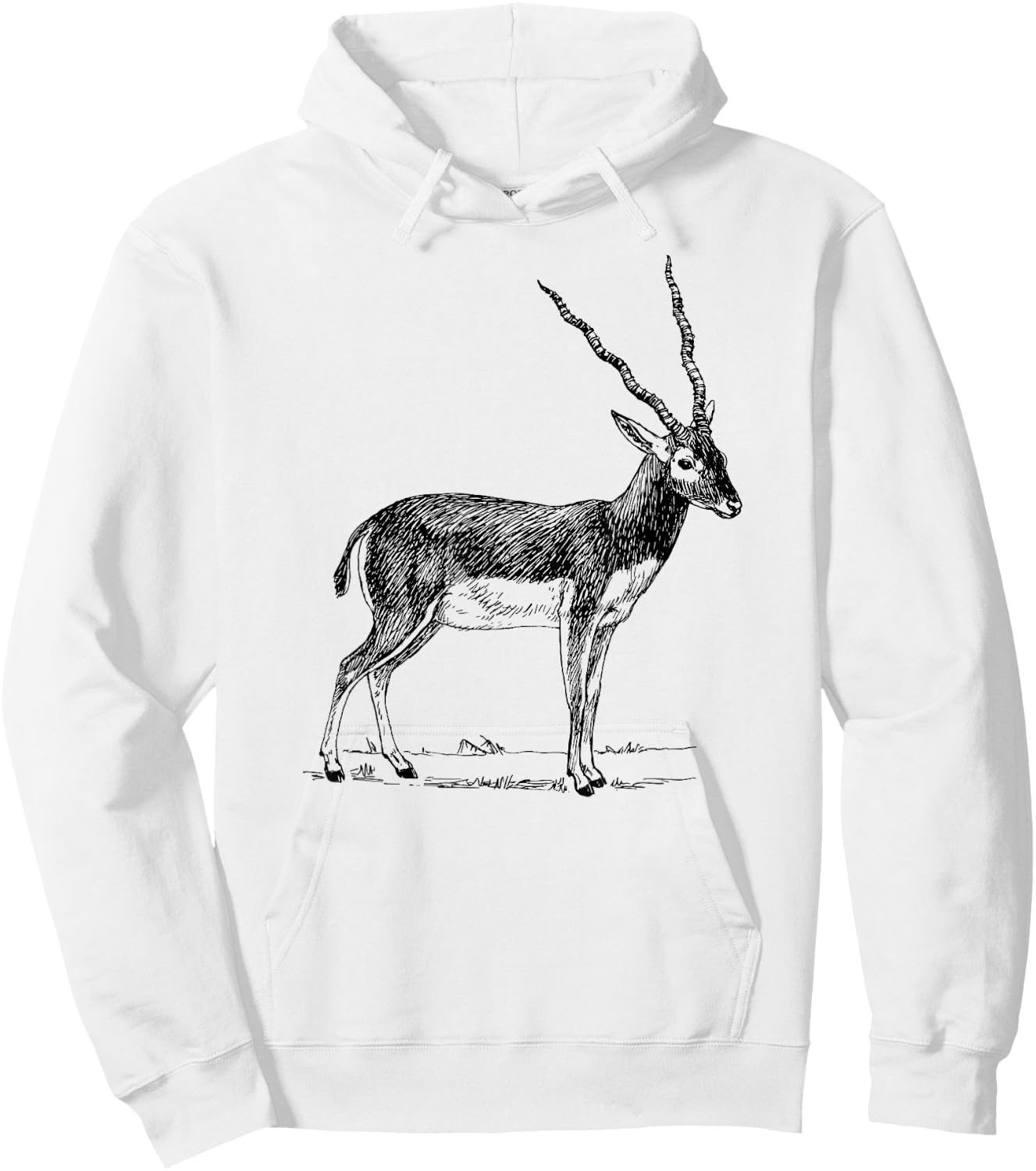 Antelope Animal Hoodie - Hoodie | White