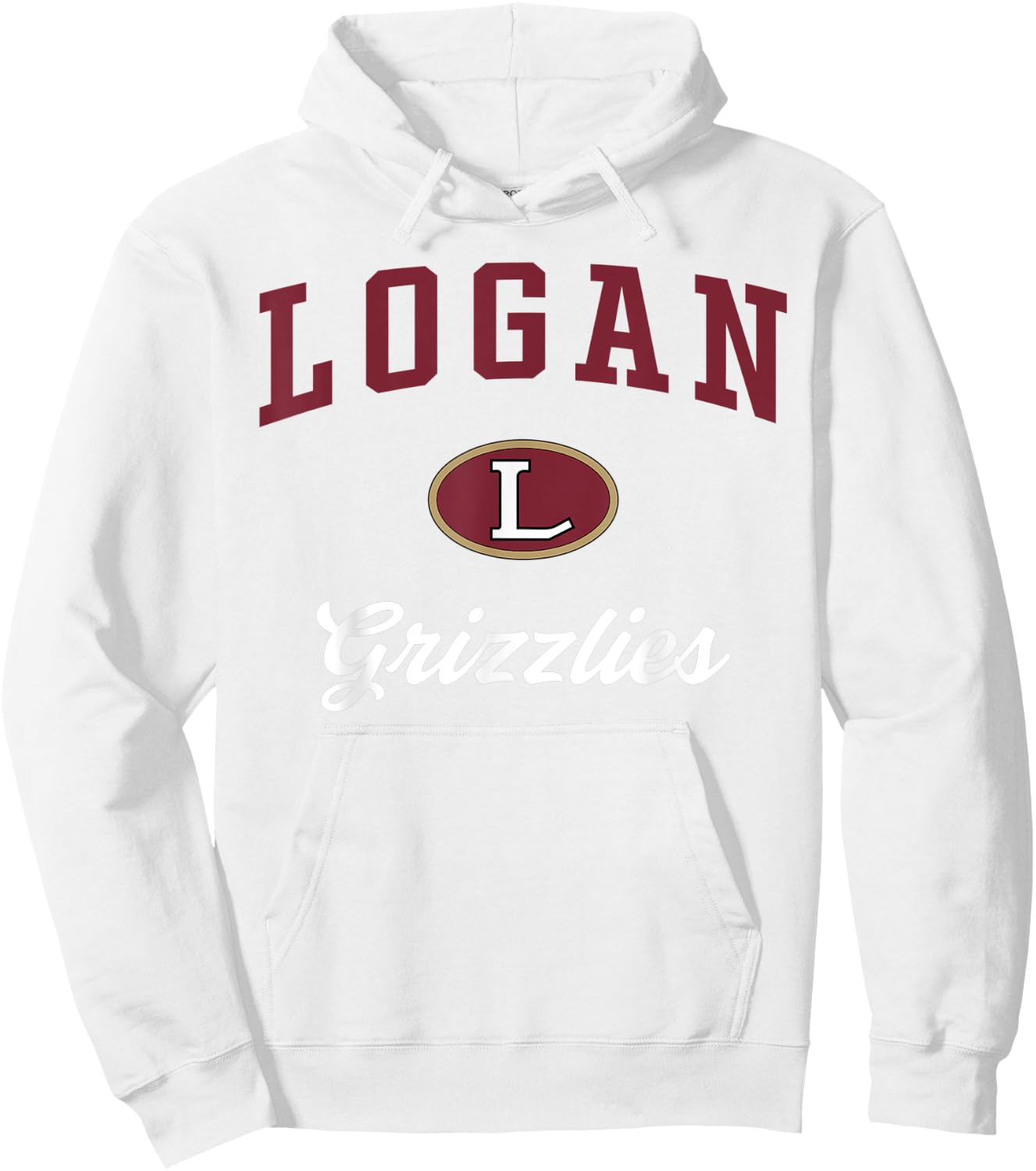 Logan High School Grizzlies Hoodie - Hoodie | White