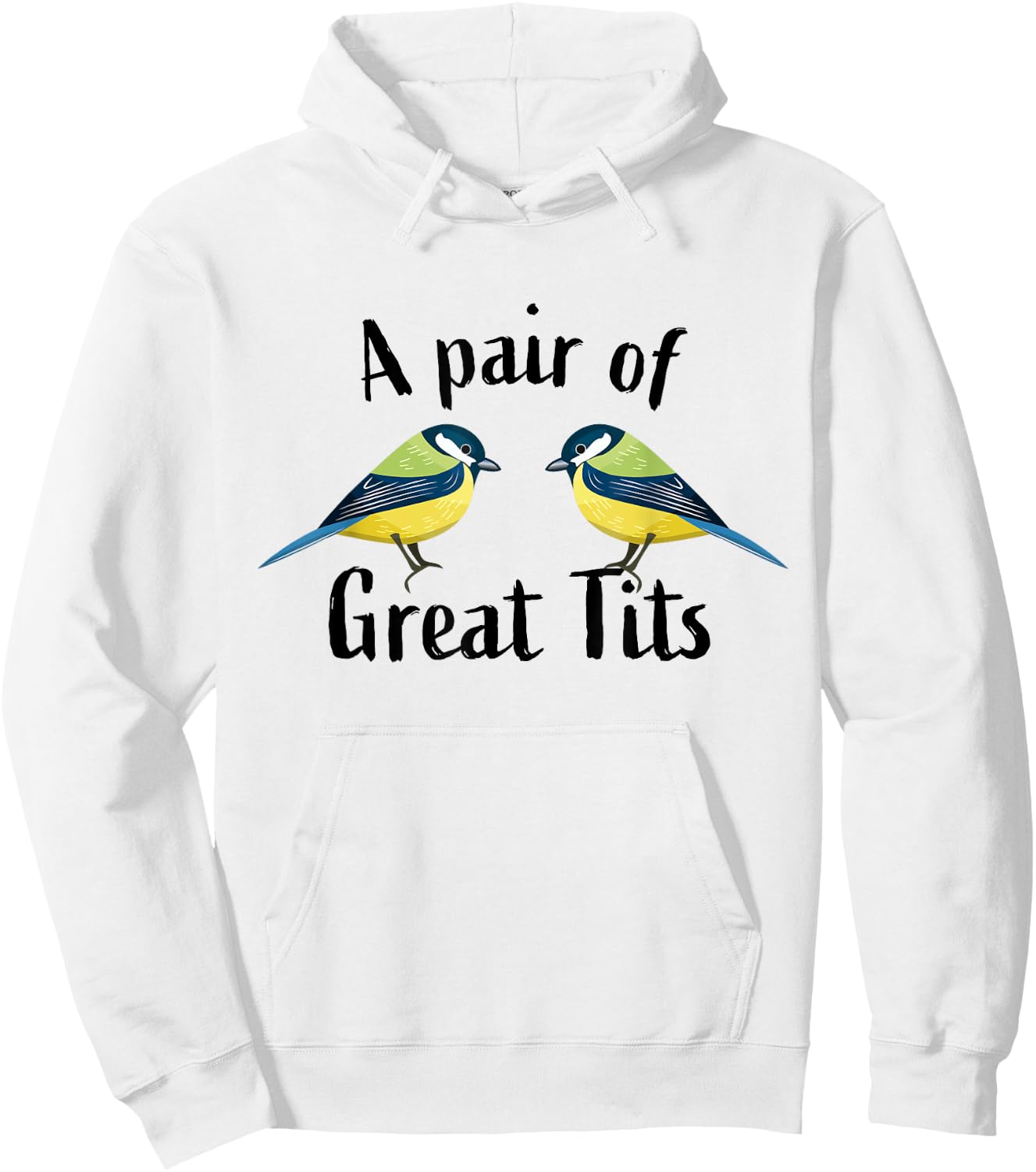 A pair of great tits | Funny bird Gift Hoodie - Hoodie | White