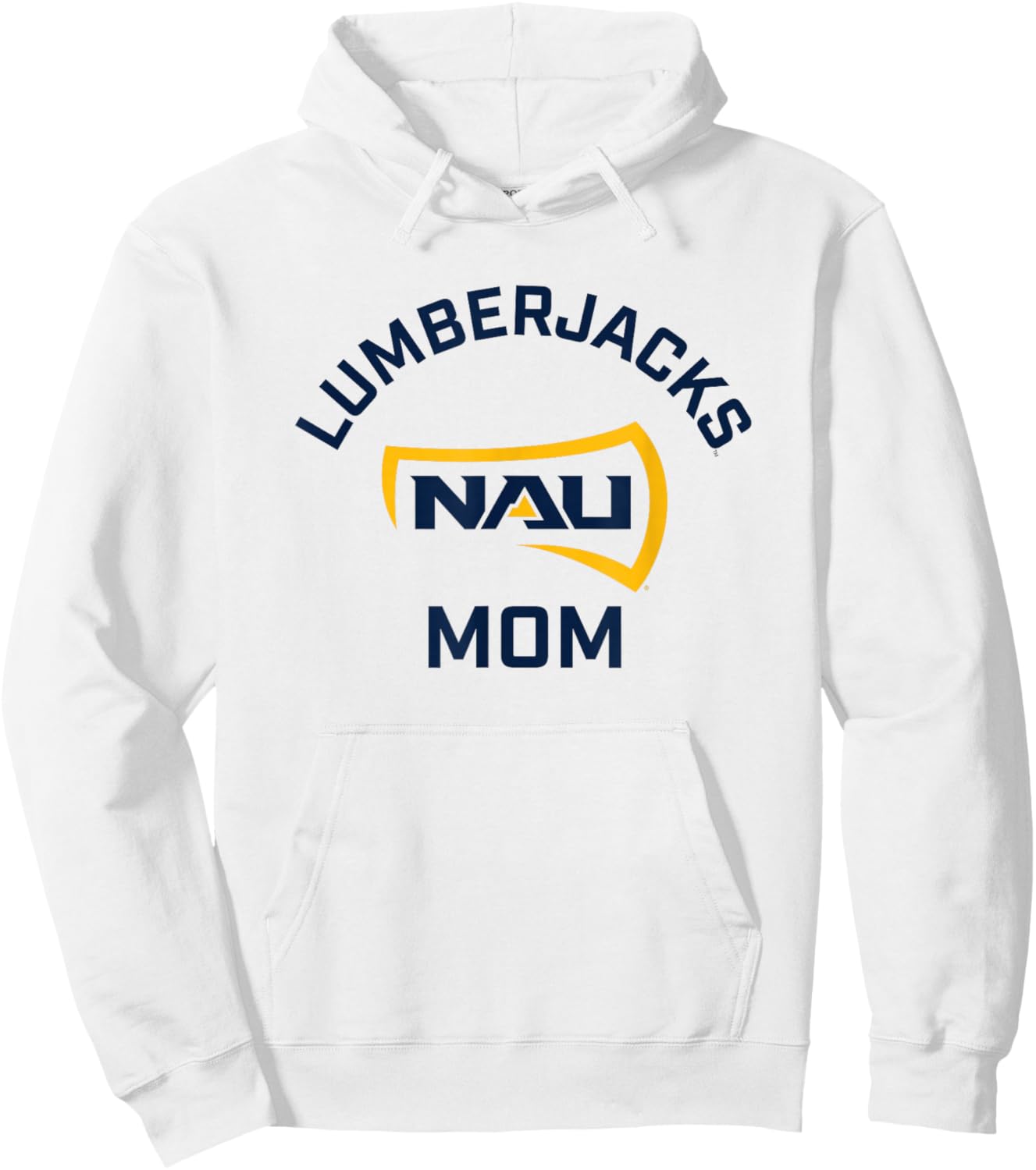 Northern Arizona NAU Lumberjacks Arched Mom Hoodie - Hoodie | White