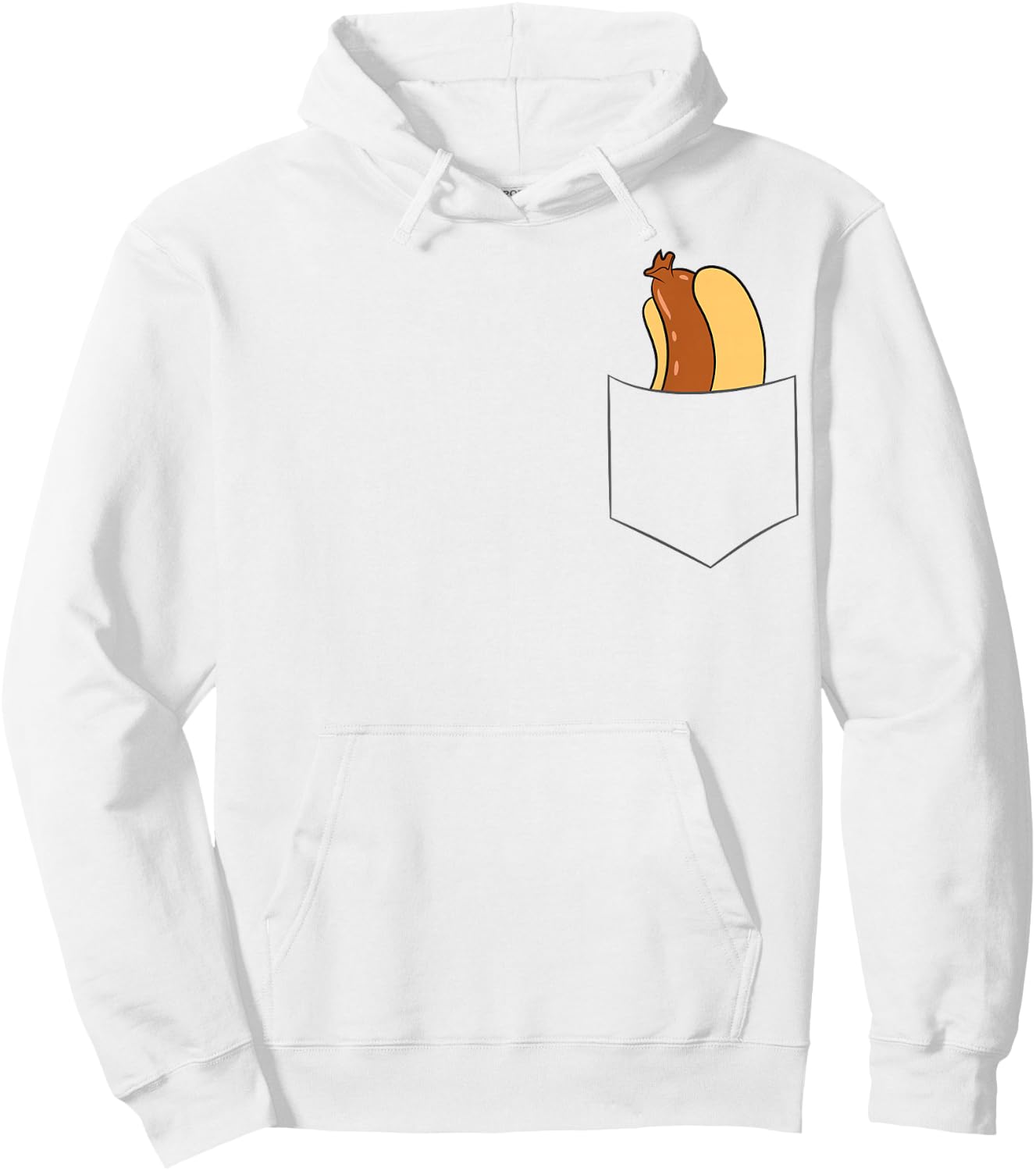 Hotdog in A Pocket Love Hotdog Pocket Hot Dog Hoodie - Hoodie | White