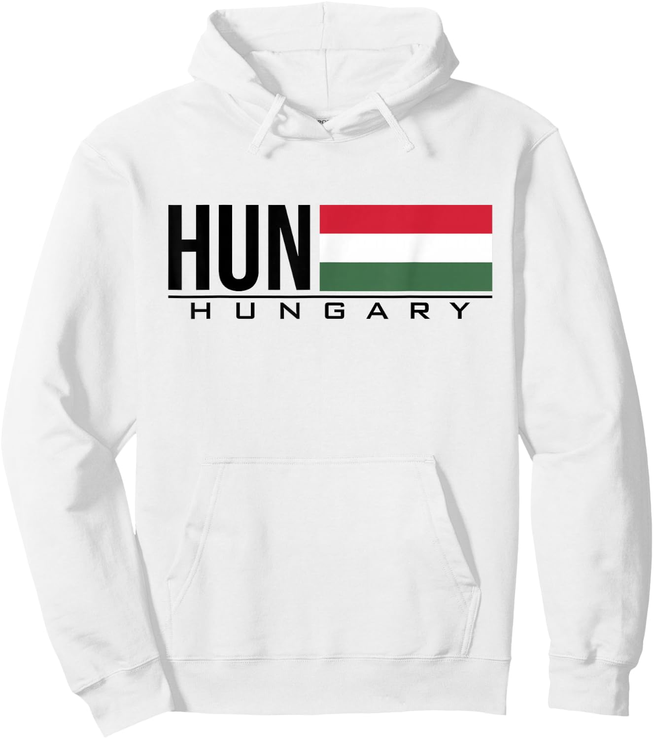 Hungary Flag Hungarian Country Code Hun Sports Games Athlete Hoodie - Hoodie | White