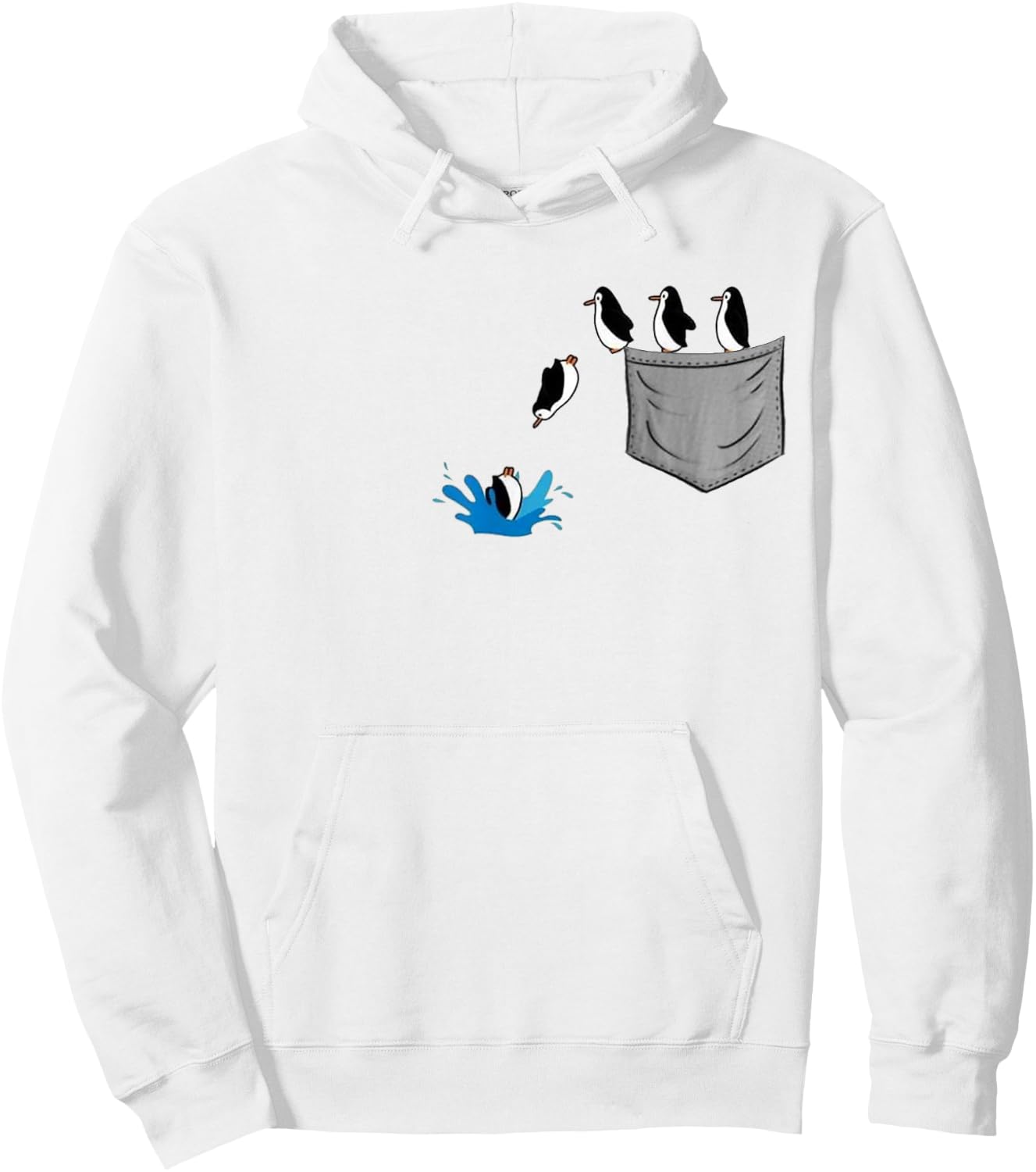 Love penguin Women Shirt penguin Lovers for kids and girls Hoodie - Hoodie | White
