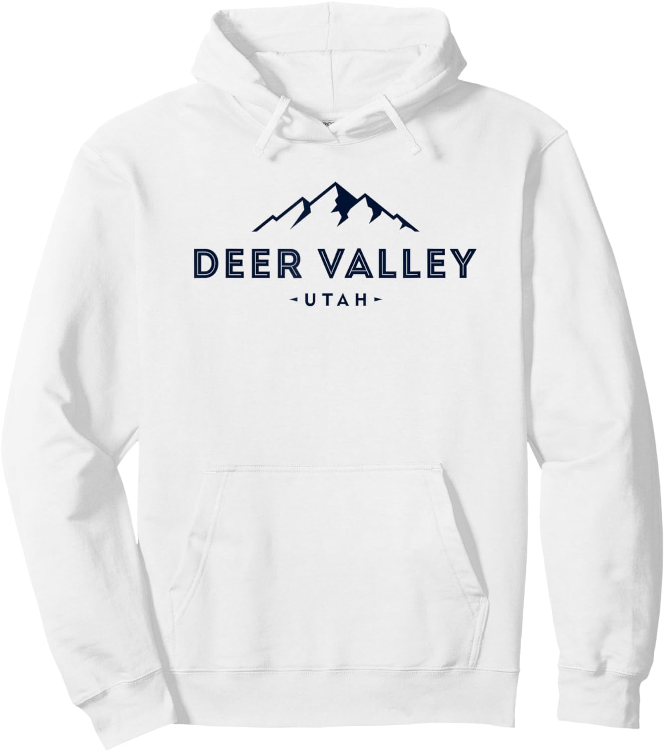 Deer Valley Utah Souvenir UT Mountain Vintage Hoodie - Hoodie | White