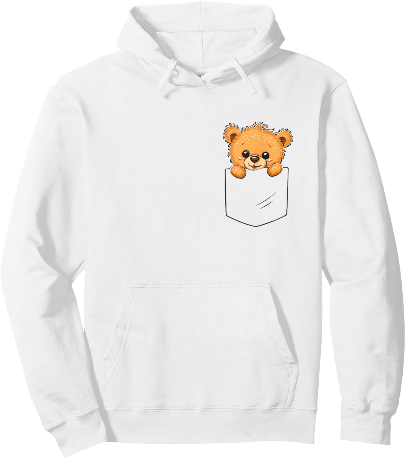 Vintage Teddy Bears Lovers Little Bear Cute Animals Pocket Hoodie - Hoodie | White