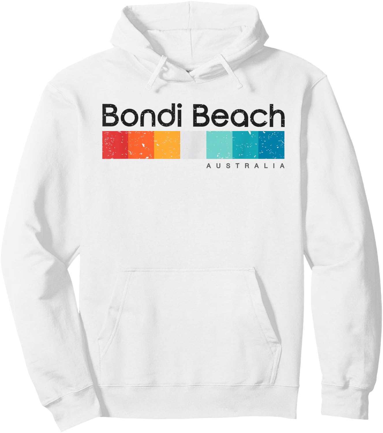 Vintage Bondi Beach Australia Retro Design Hoodie - Hoodie | White