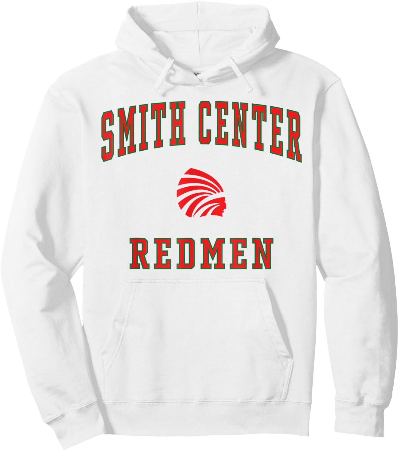Smith Center High School Redmen Hoodie - Hoodie | White