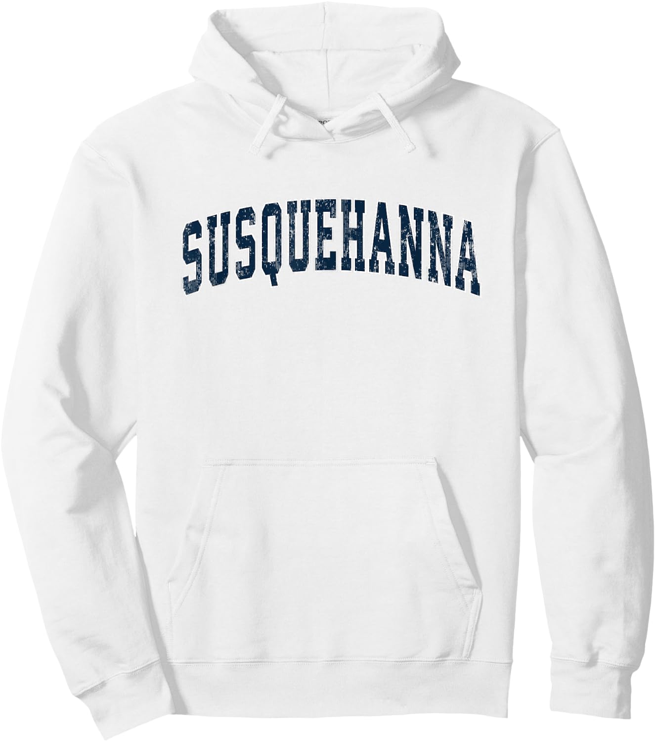 Susquehanna Pennsylvania PA Vintage Sports Design Navy Desig Hoodie - Hoodie | White