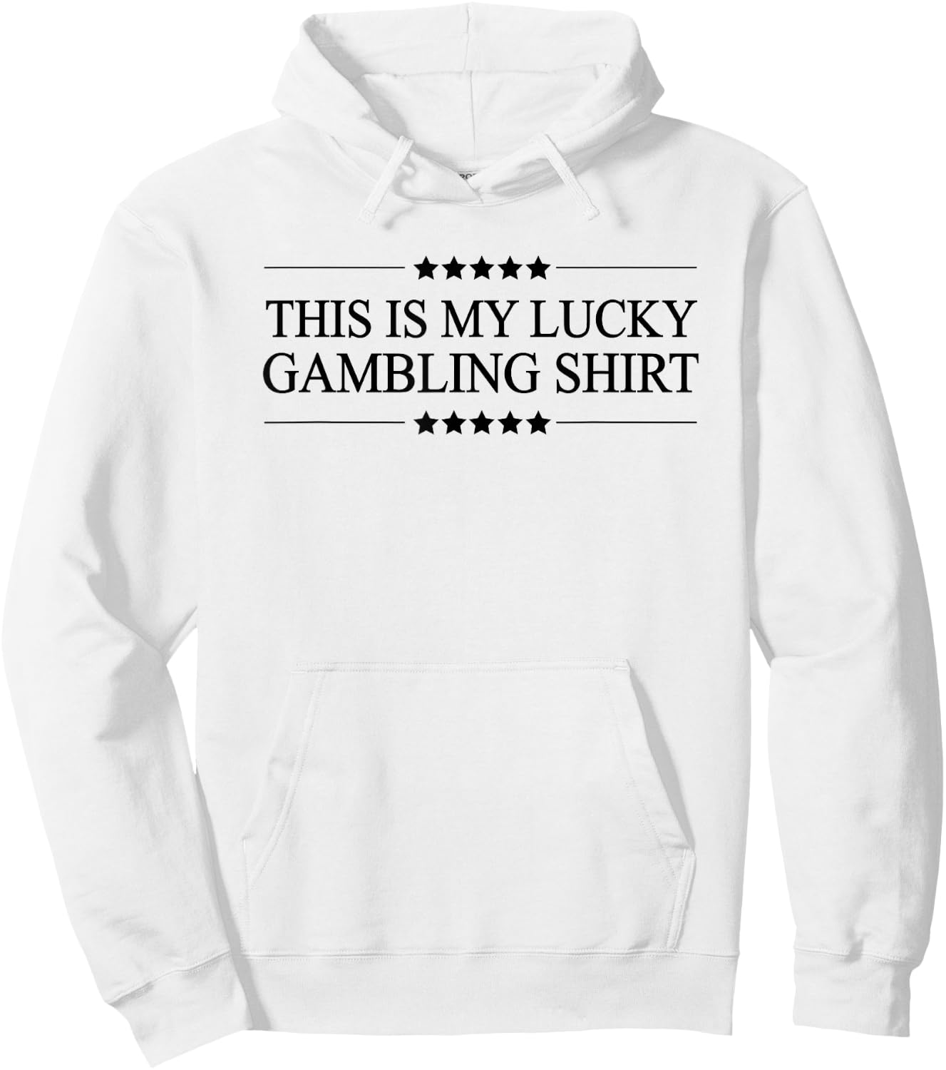This is My LUCKY GAMBLING Shirt | Funny Gambler Gift Hoodie - Hoodie | White