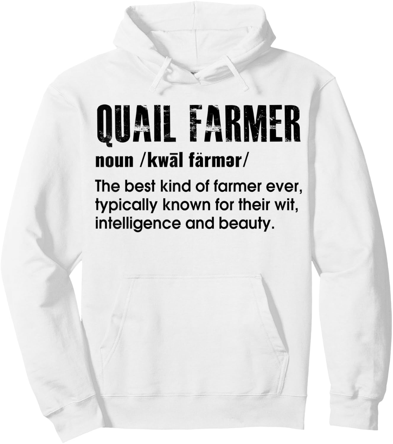 Quail Farmer Gift Quail Hoodie - Hoodie | White