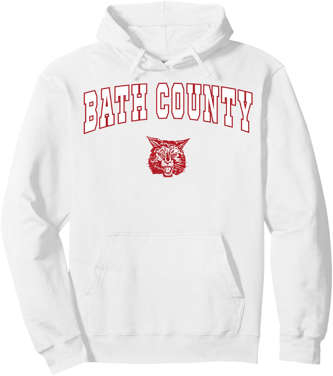 Bath County High School Wildcats Hoodie - Hoodie | White