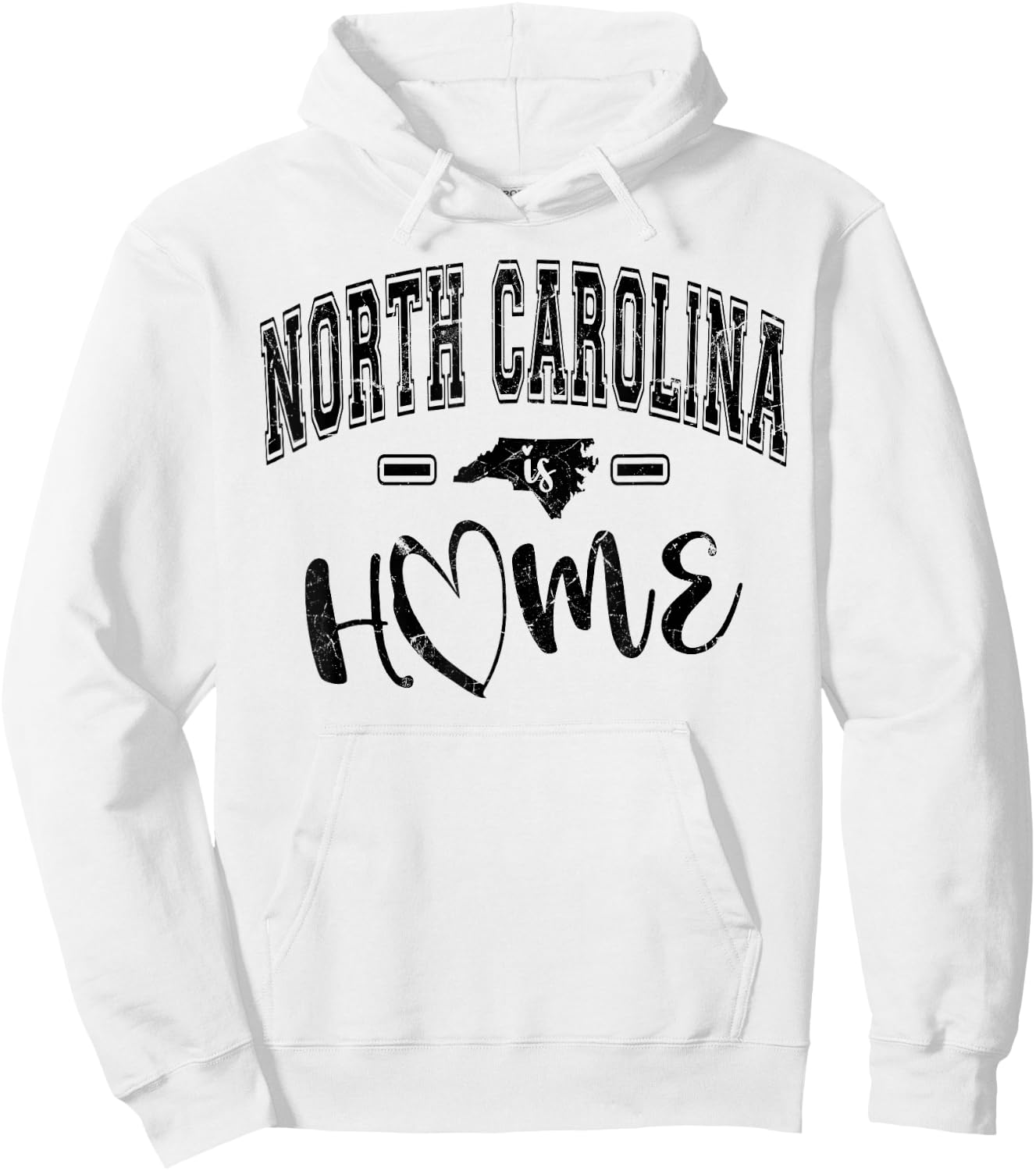 North Carolina Is Home State Pride Design North Carolina Hoodie - Hoodie | White