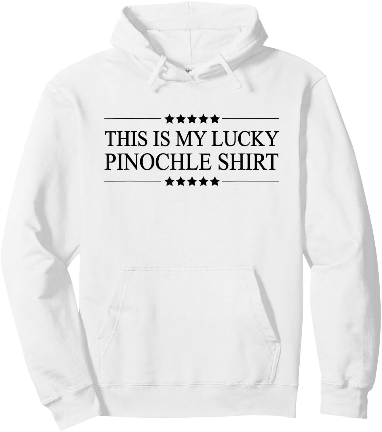 This is My Lucky Pinochle Shirt Funny Graphic Hoodie - Hoodie | White