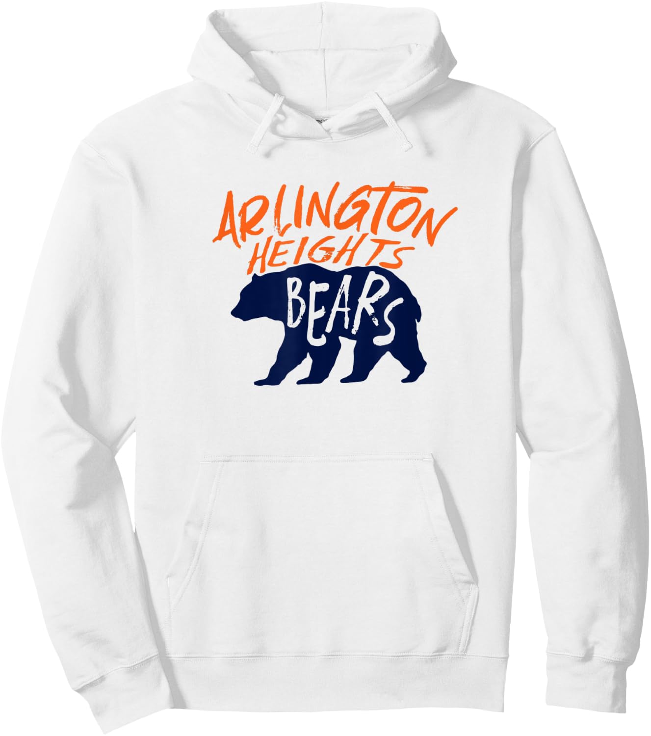Arlington Heights Bears Football Team Touchdown Retro Hoodie - Hoodie | White