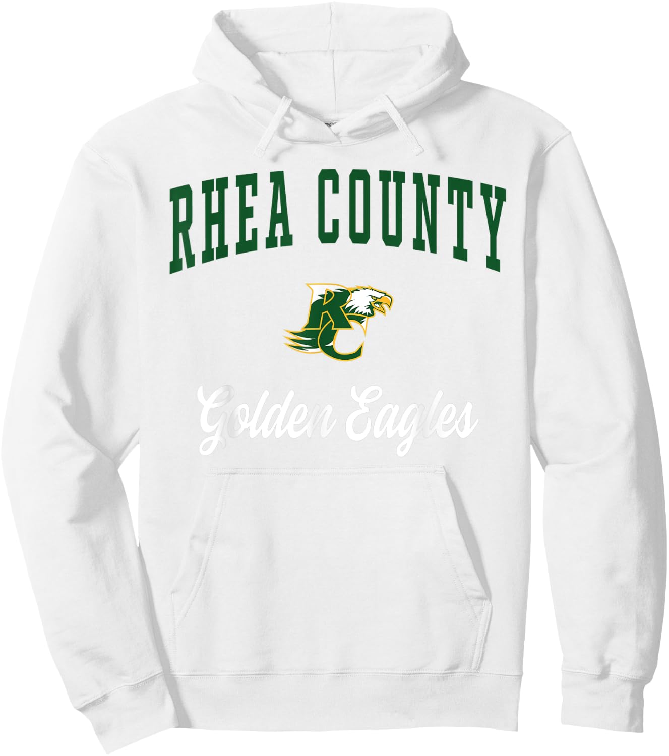 Rhea County High School Golden Eagles Hoodie - Hoodie | White