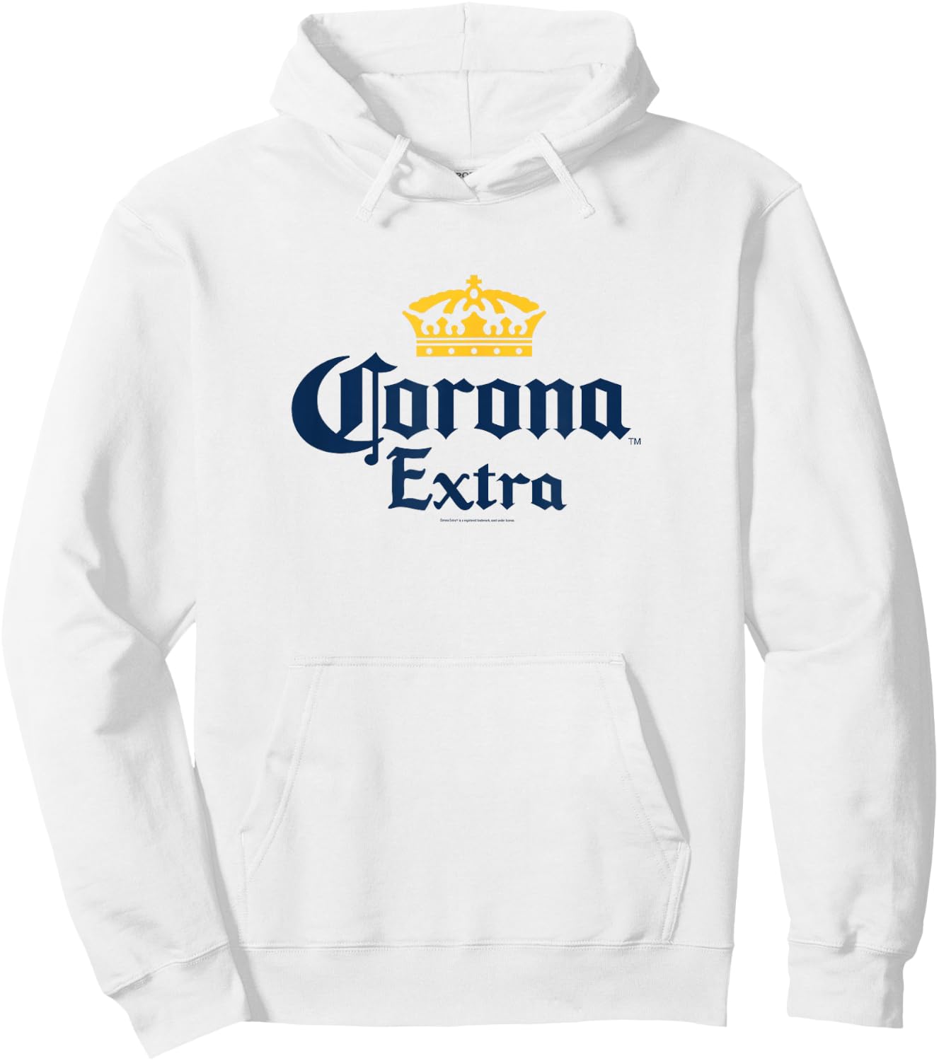 Officially Licensed Corona Extra Crown Logo Small Hoodie - Hoodie | White