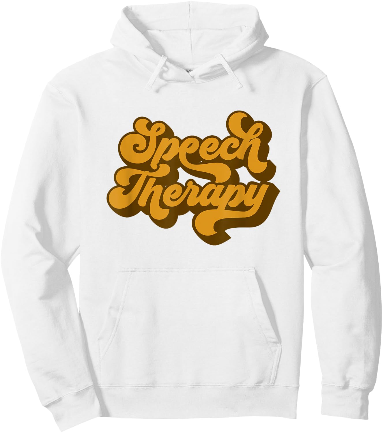 Speech Therapy Vintage Retro Hoodie - Hoodie | White