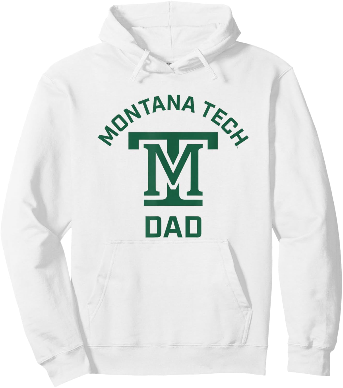 Montana Tech Orediggers Arched Dad Hoodie - Hoodie | White