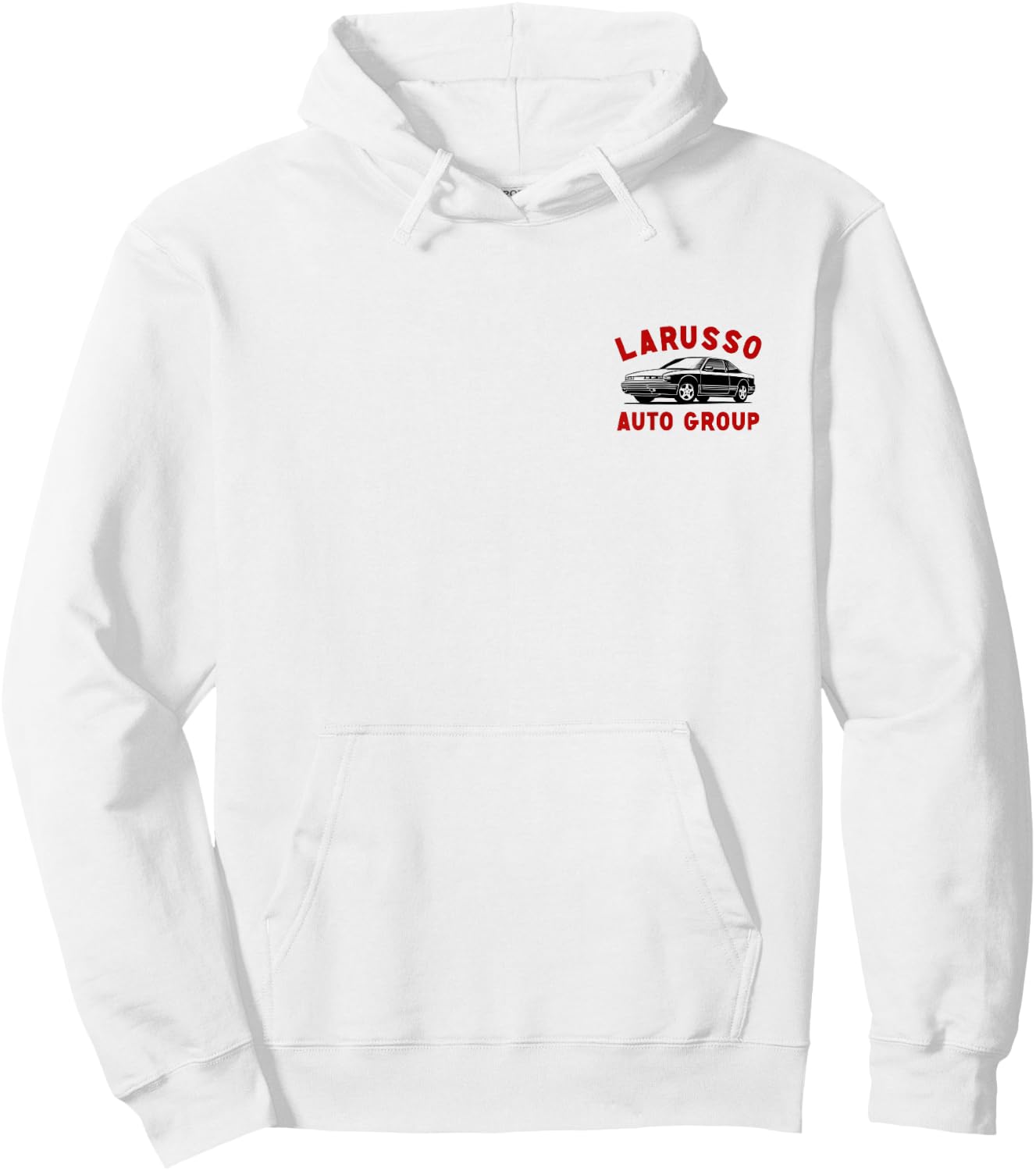 Cobra Kai Retro LaRusso Auto Group Ad Front and Back Hoodie - Hoodie | White