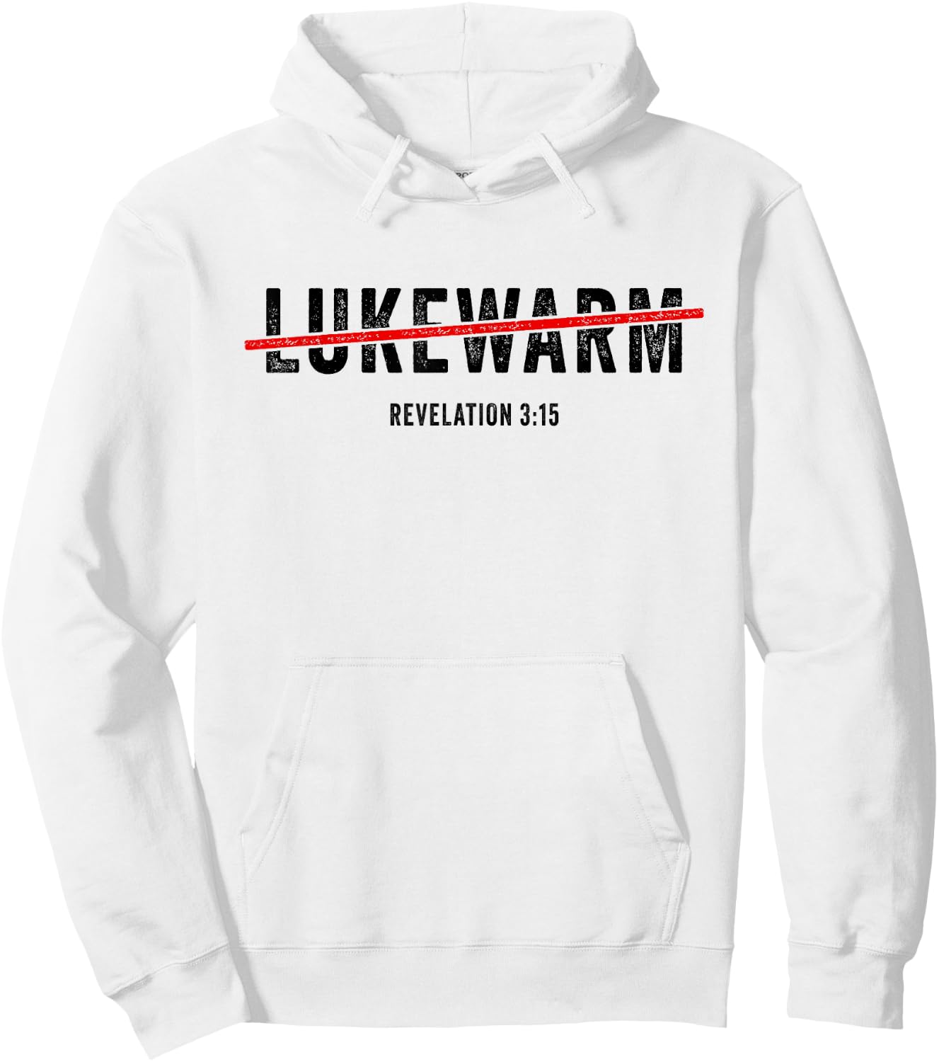 Revelation 3:15 Lukewarm – Christian Faith Gospel Evangelism Hoodie - Hoodie | White