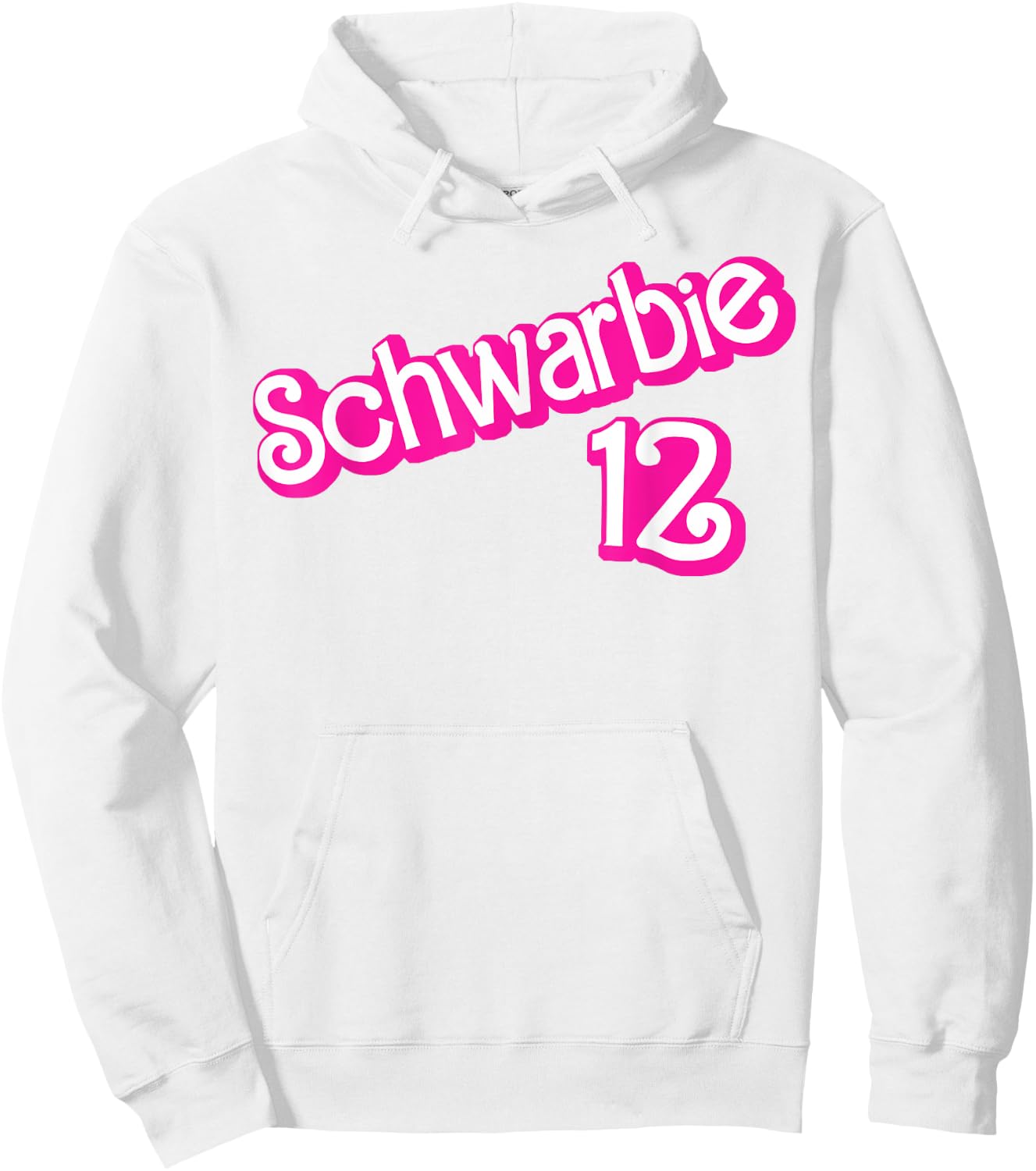 Schwarbie 12 Pink Hoodie - Hoodie | White