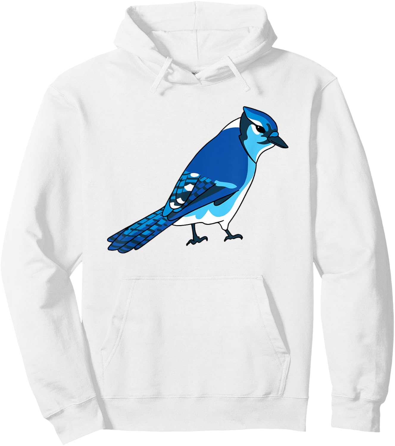 Blue Jay Bird Species Hoodie - Hoodie | White