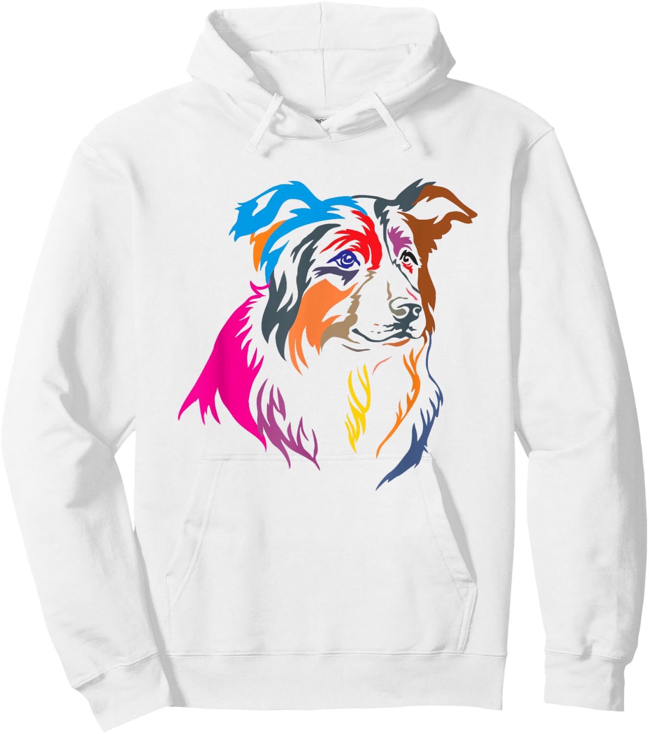 Cute Border Collie herding dog Hoodie - Hoodie | White