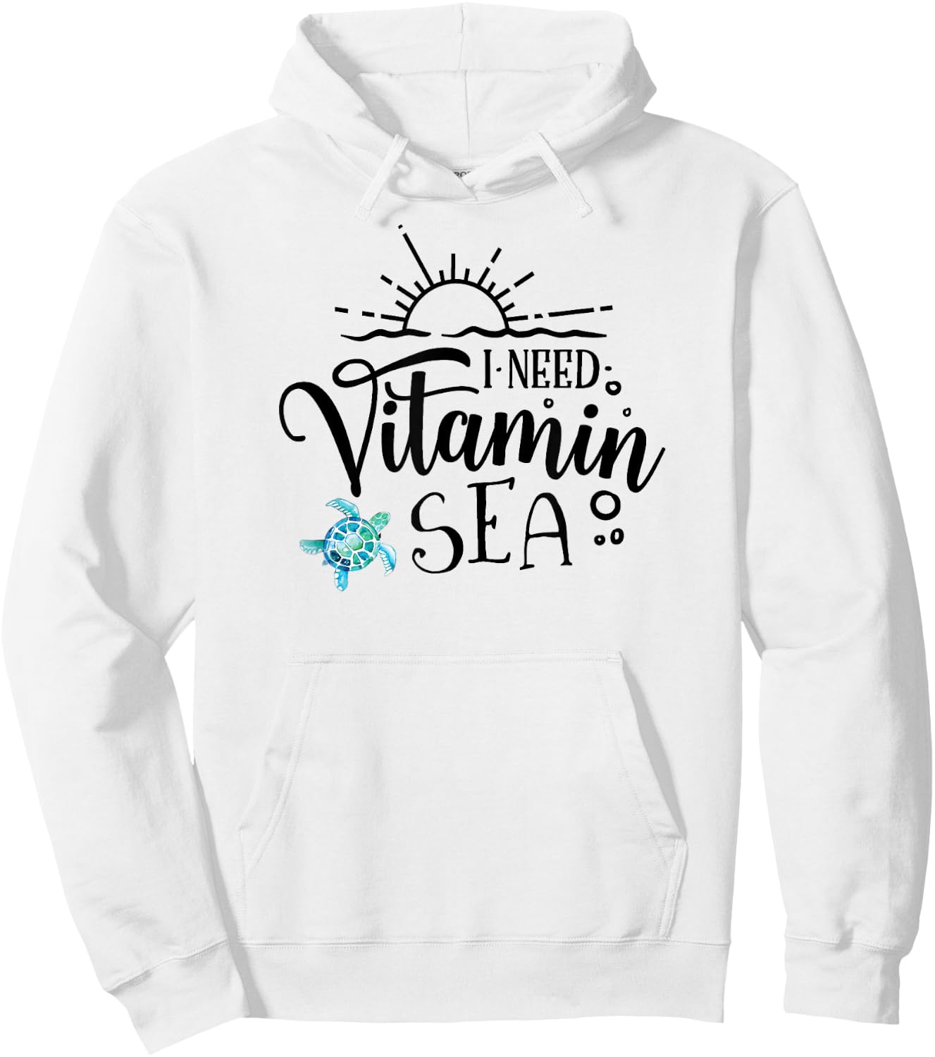 I Need Vitamin Sea Summer Women Hoodie - Hoodie | White