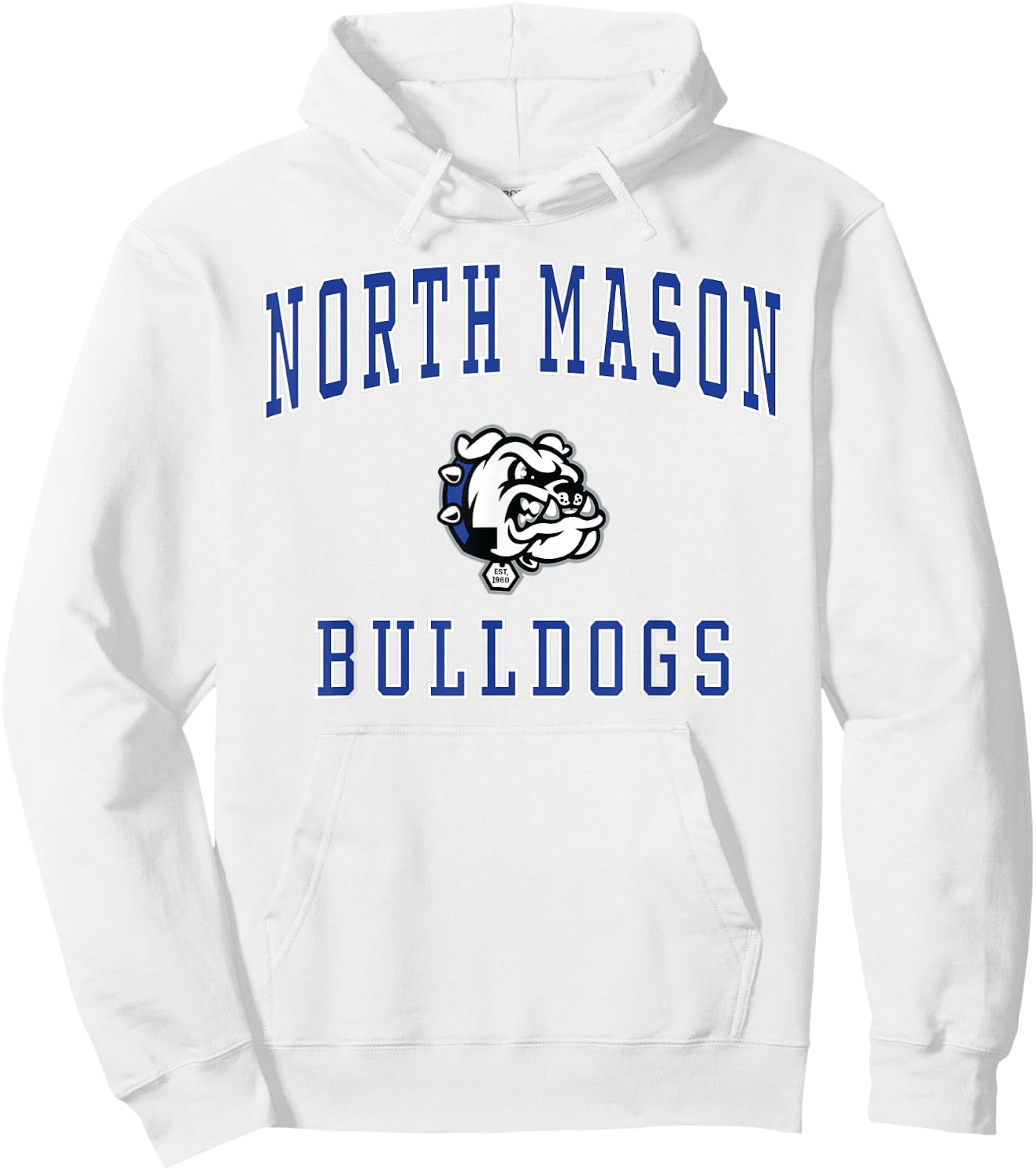 North Mason High School Bulldogs Hoodie - Hoodie | White
