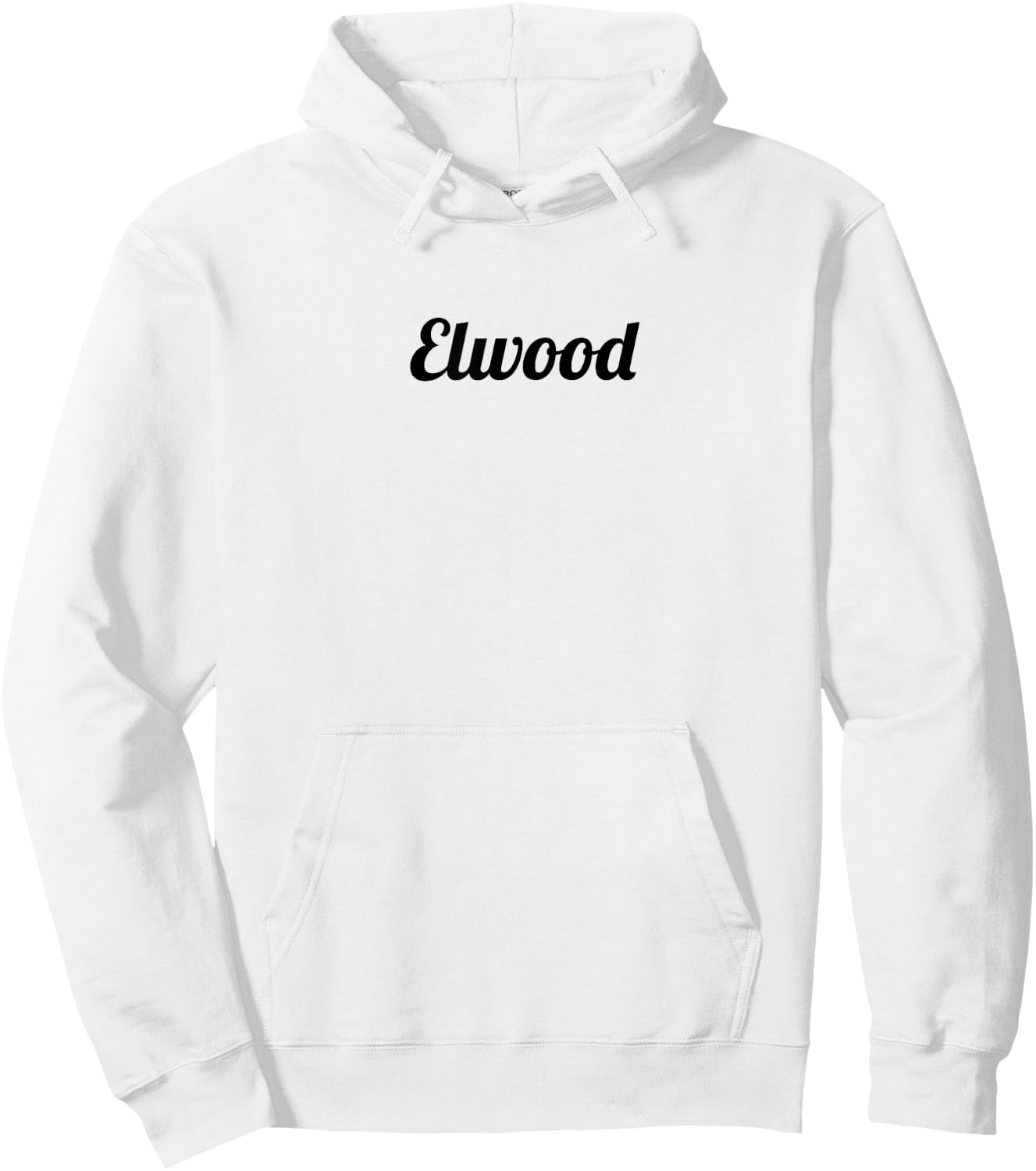 Top That Says the Name ELWOOD | Cute Adults Kids - Graphic Hoodie - Hoodie | White