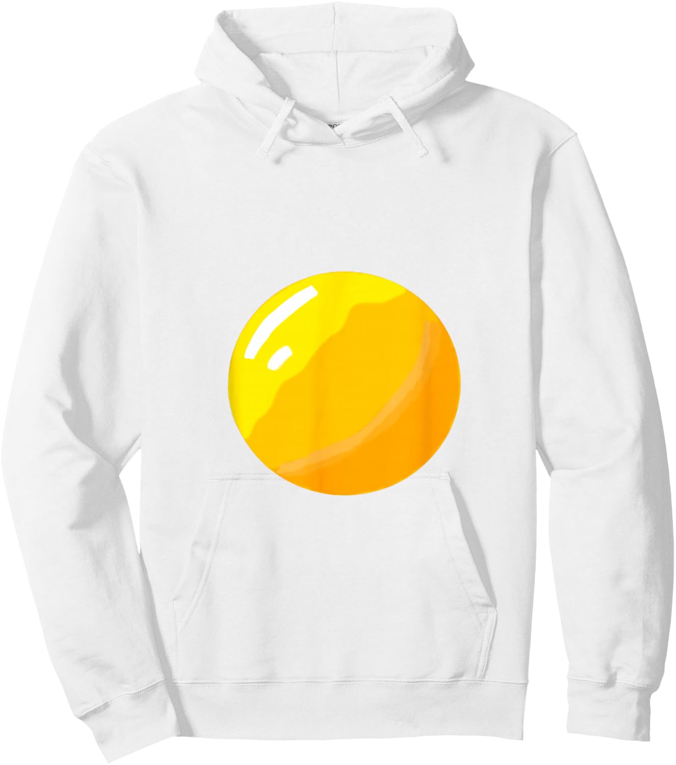 Fried Egg Costume Breakfast Food Sunny Side Up Egg Yolk Hoodie - Hoodie | White