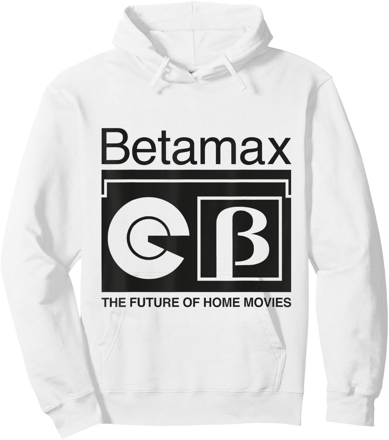 Betamax The Future Of Home Movies Hoodie - Hoodie | White