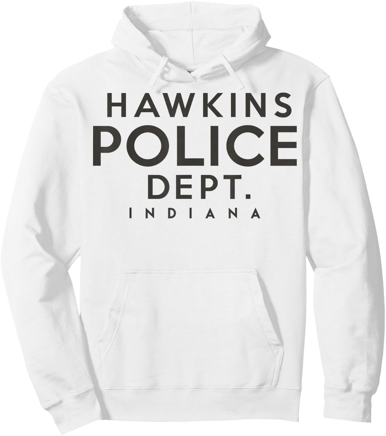 Netflix Stranger Things Hawkins Police Dept. Indiana Hoodie - Hoodie | White
