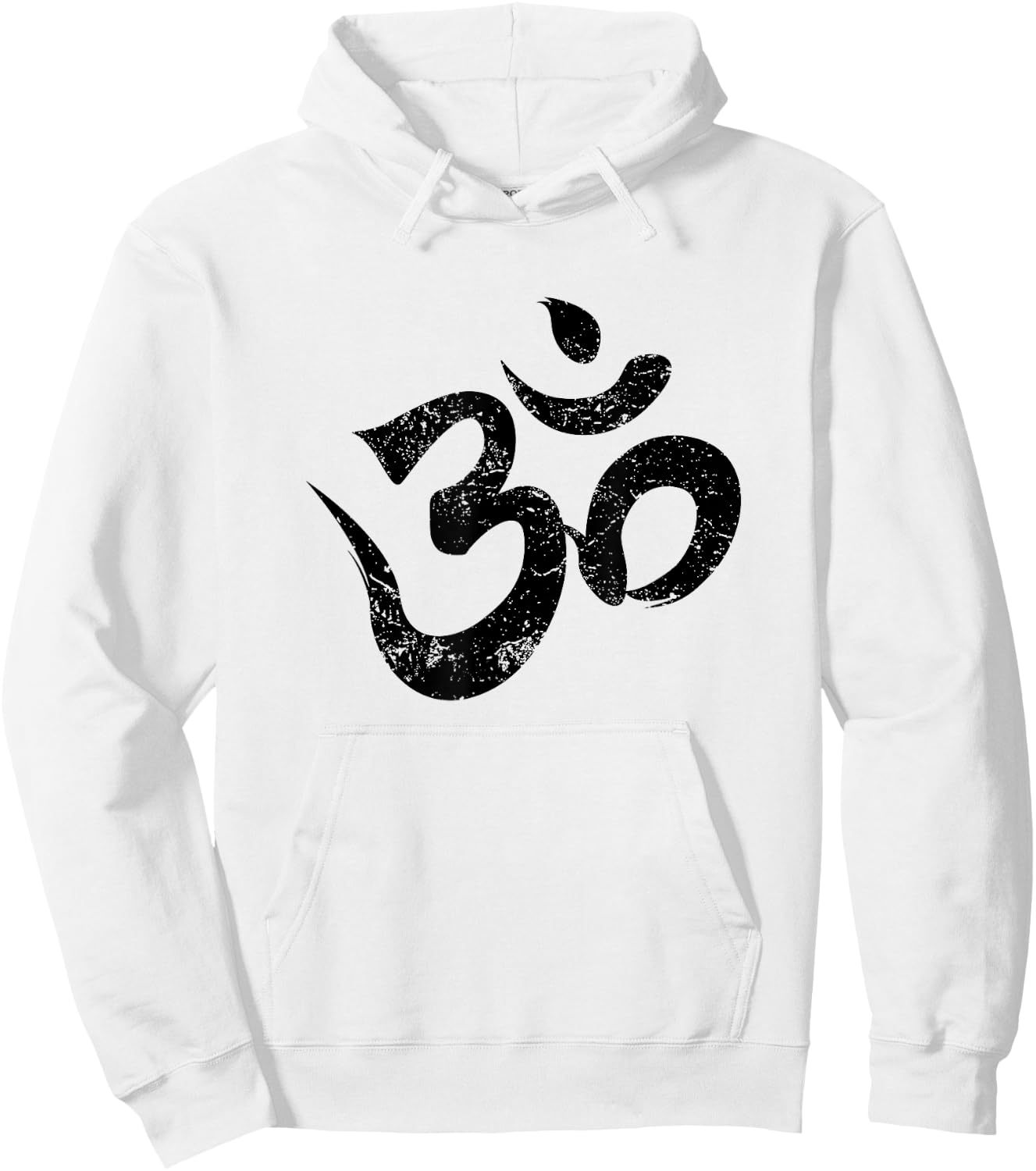 Meditation Shirt Orange Spiritual Indian Yoga Symbol Om Hoodie - Hoodie | White