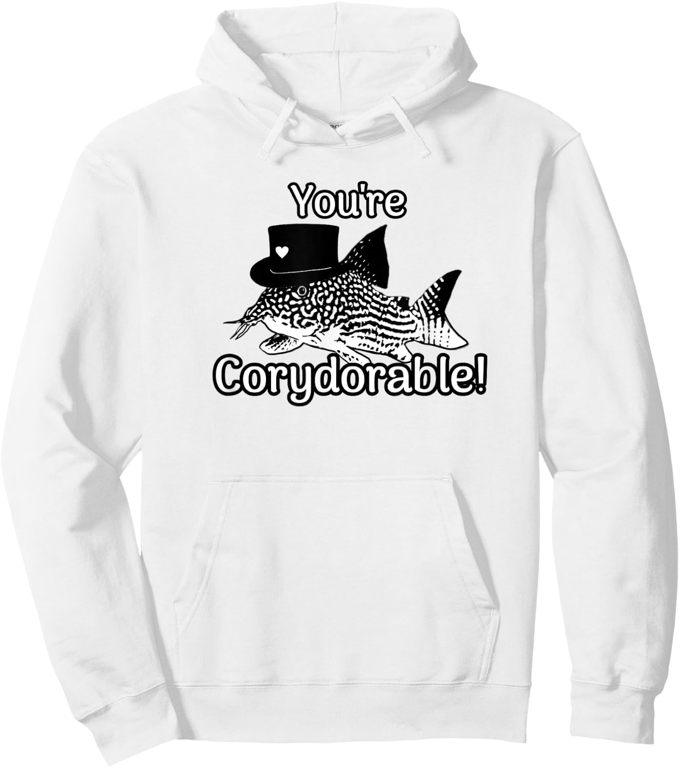 Corydoras Cory Cats You're Corydorable Fish Catfish Gift Hoodie - Hoodie | White