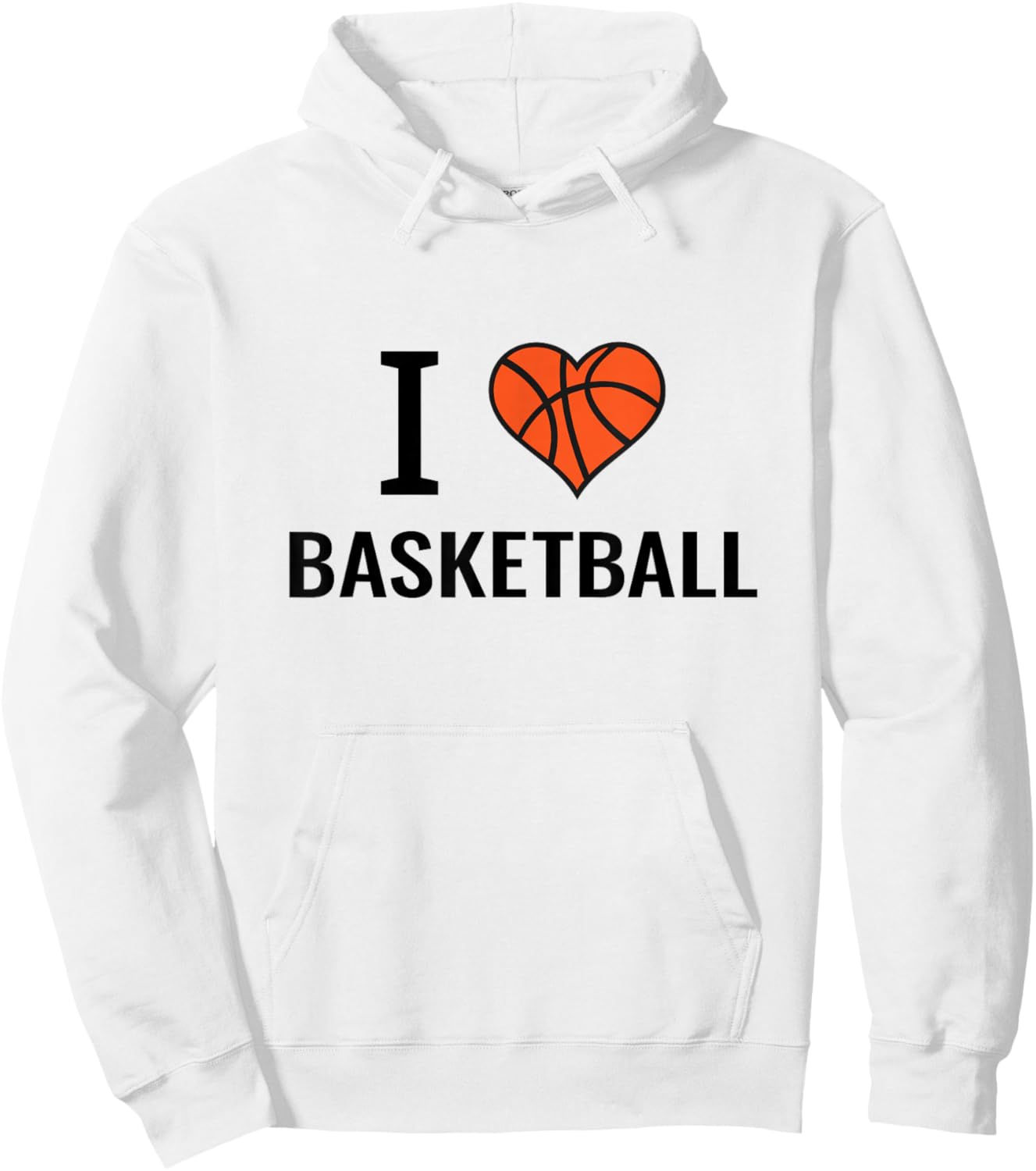 Basketball gifts basketball player I love heart Hoodie - Hoodie | White
