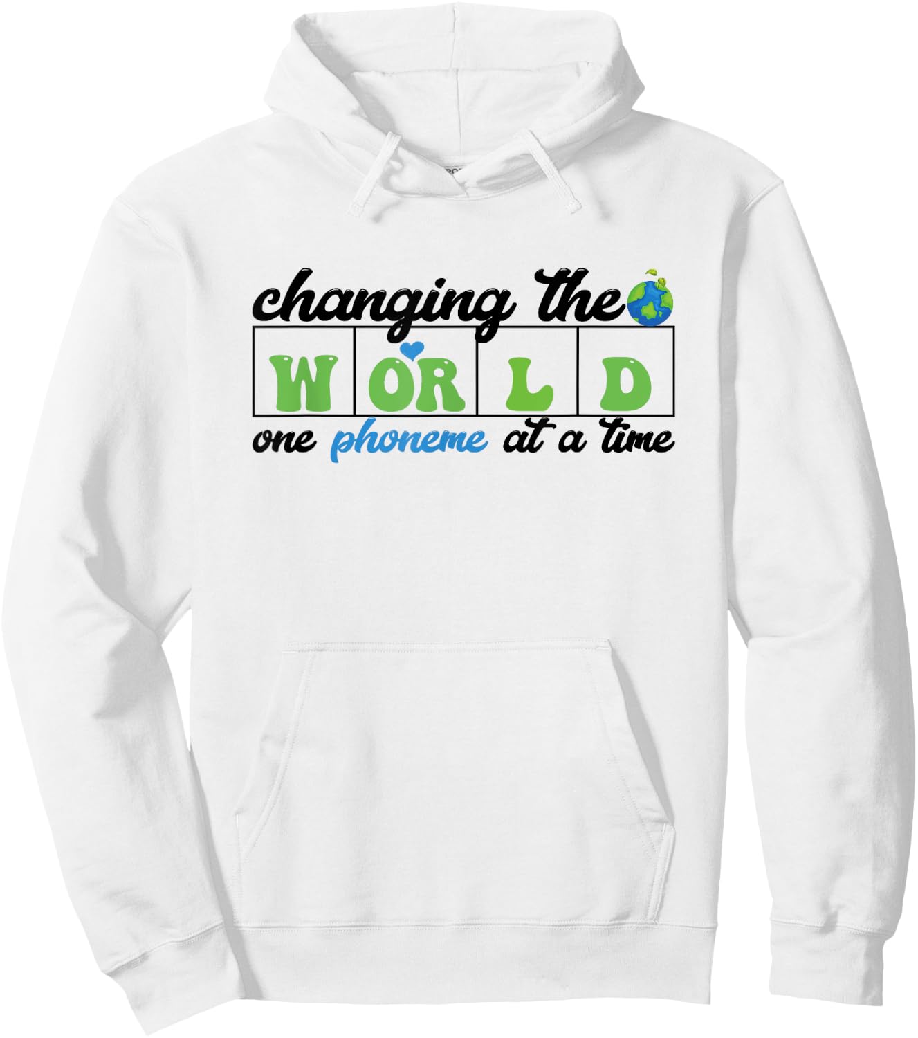 Changing the world one phoneme at a time Dyslexia Specialist Hoodie - Hoodie | White