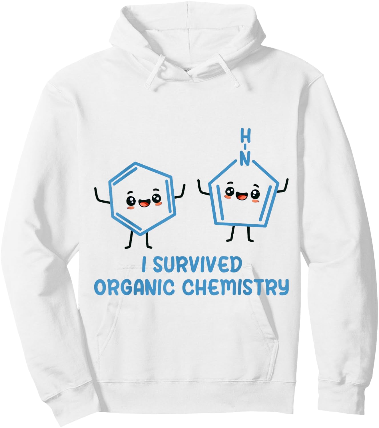 I Survived Organic Chemistry Funny Chemistry Pre-Med Major Hoodie - Hoodie | White