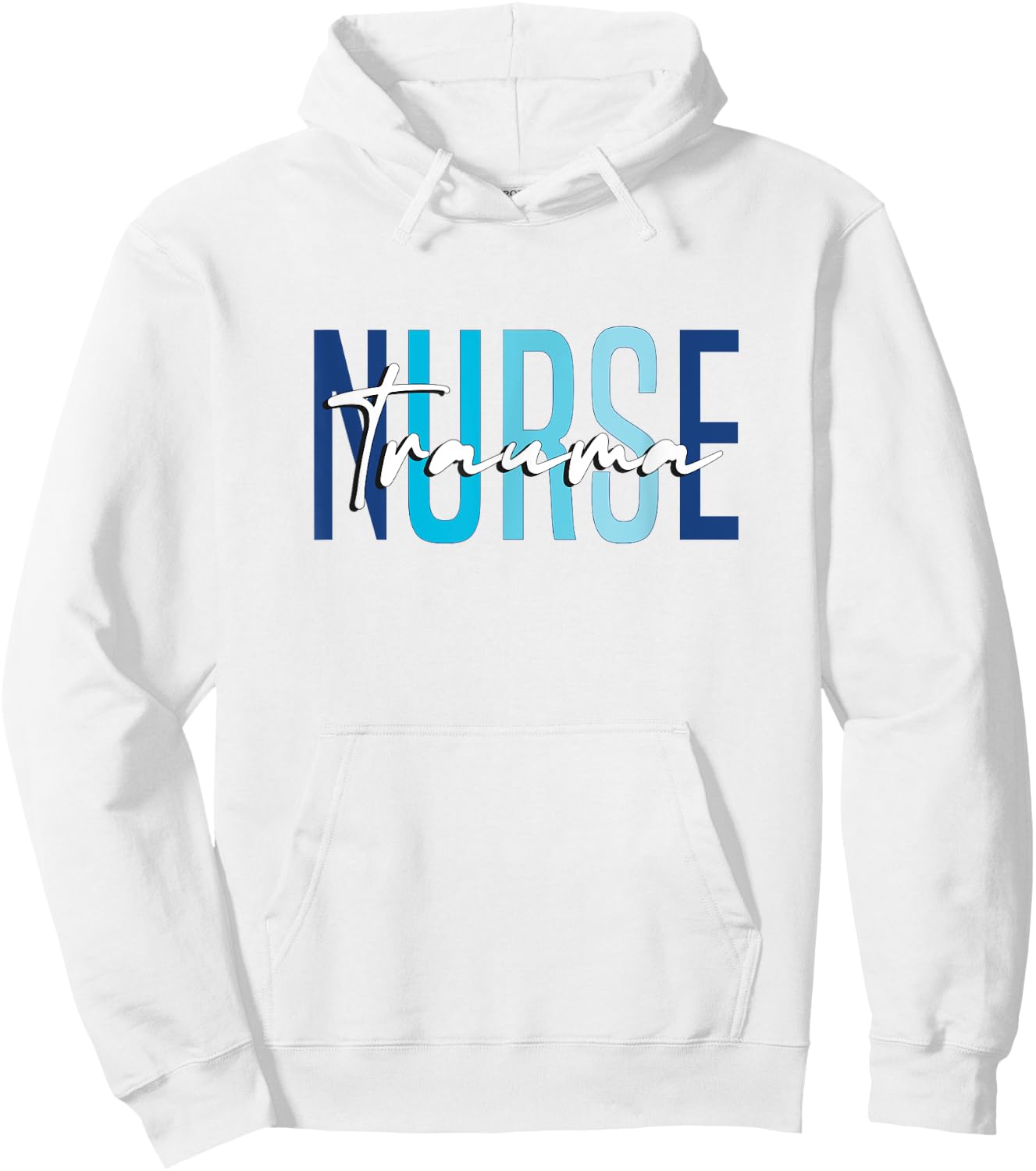 Vintage Trauma Nurse Er Trauma ICU Nurse Emergency Trauma Hoodie - Hoodie | White