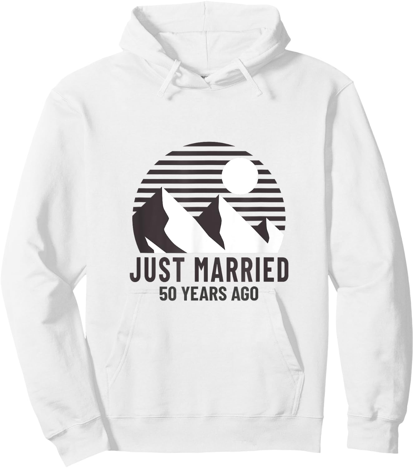 Romantic Matching Couples - 50th Golden Wedding Anniversary Hoodie - Hoodie | White