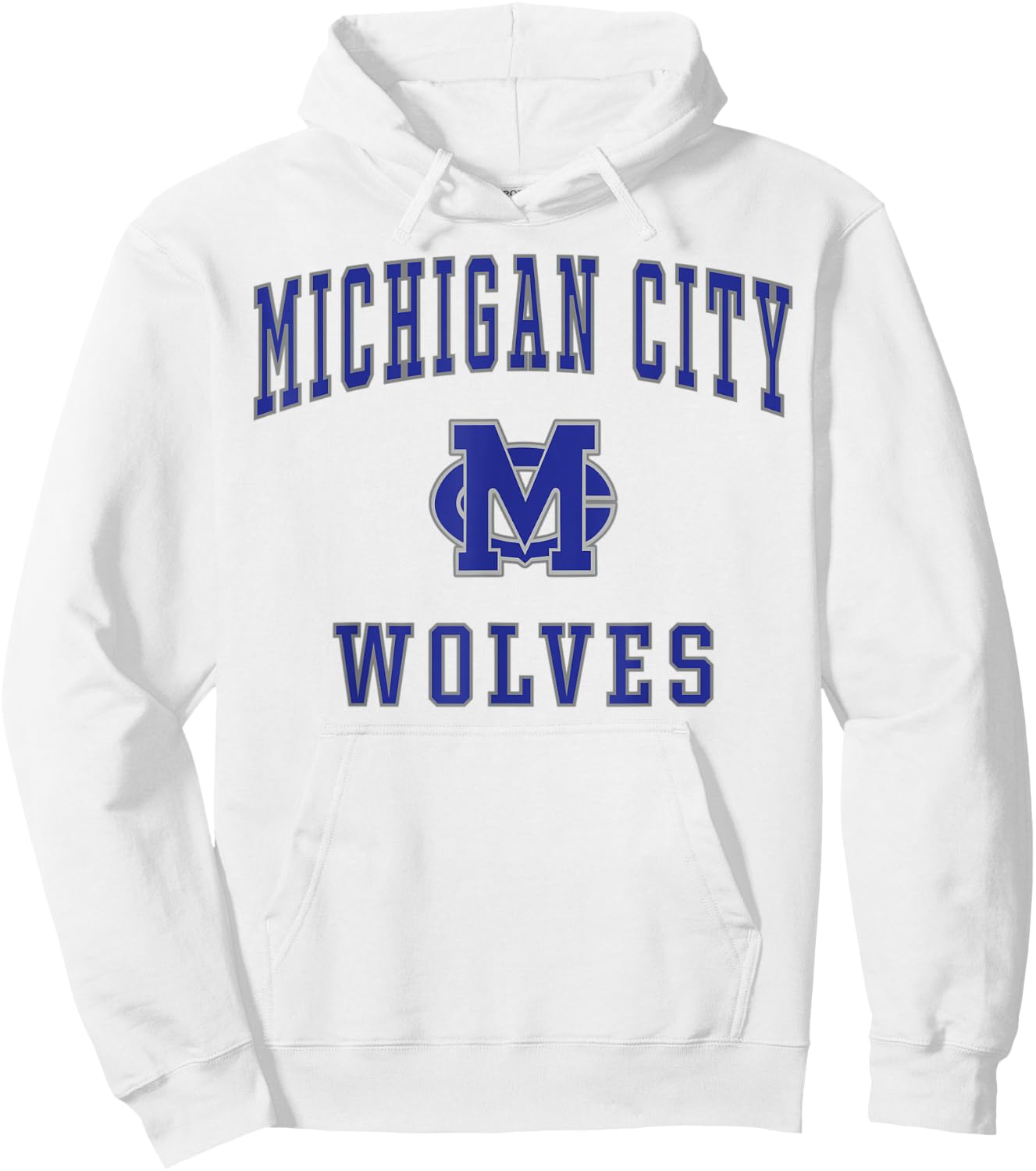 Michigan City High School Wolves Hoodie - Hoodie | White